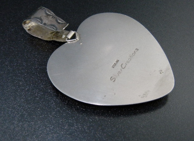 Silver Creations SW Sterling Silver Charoite Heart Pend