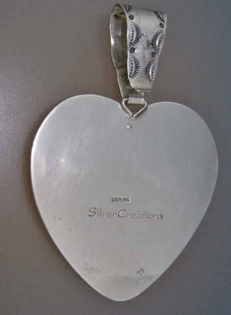 Silver Creations SW Sterling Silver Charoite Heart Pend