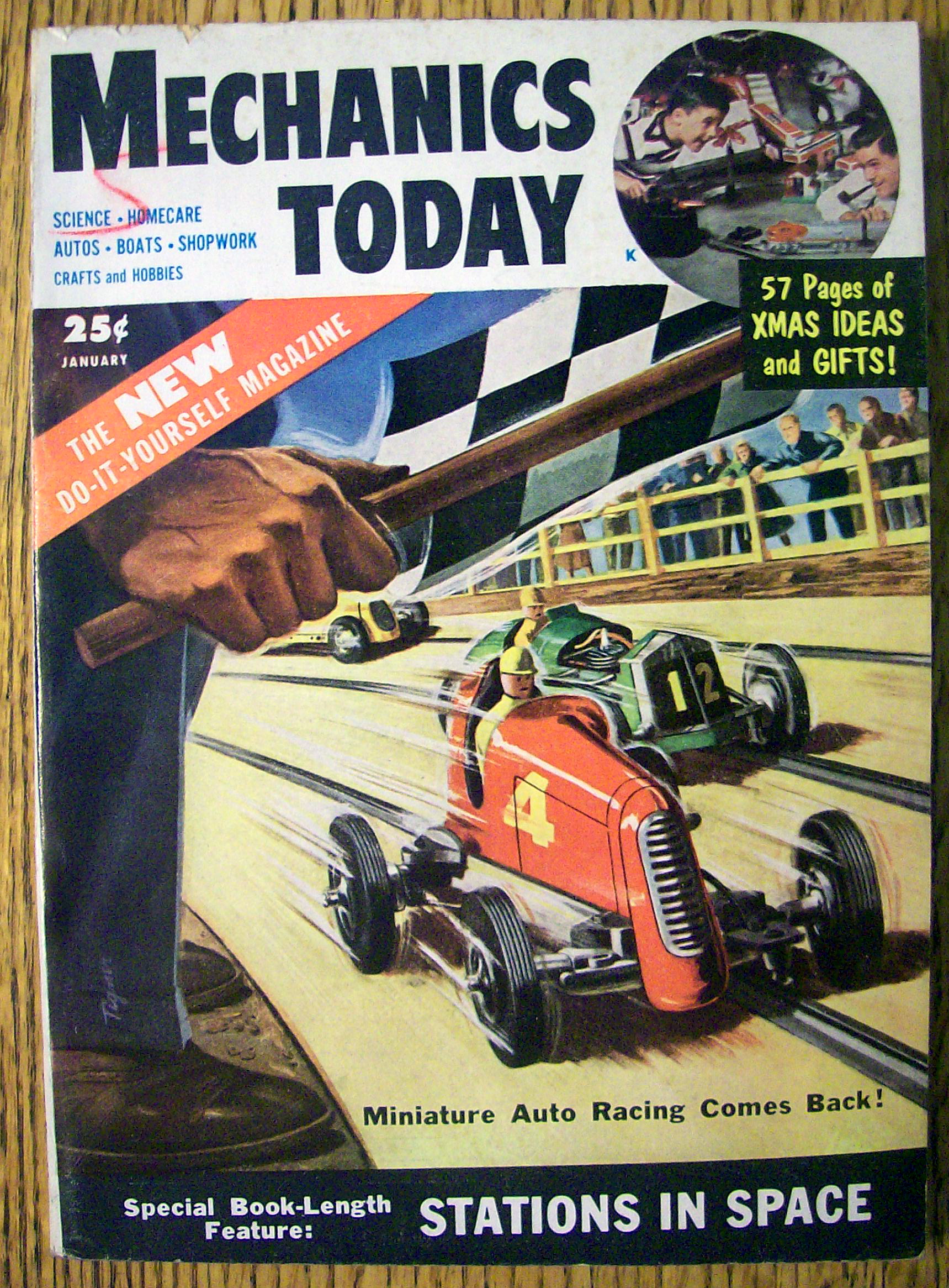 Mechanics Today January 1954 Miniature Auto Racing