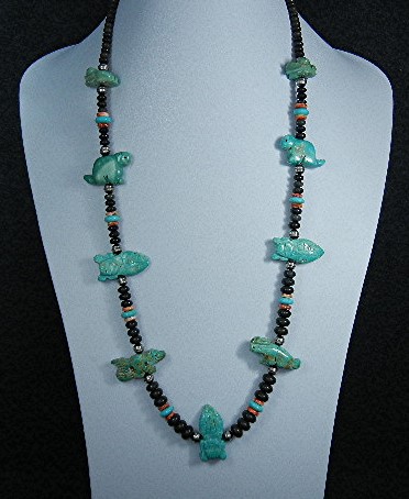 Native American Turquoise Carved Fetish Stacey Turpen