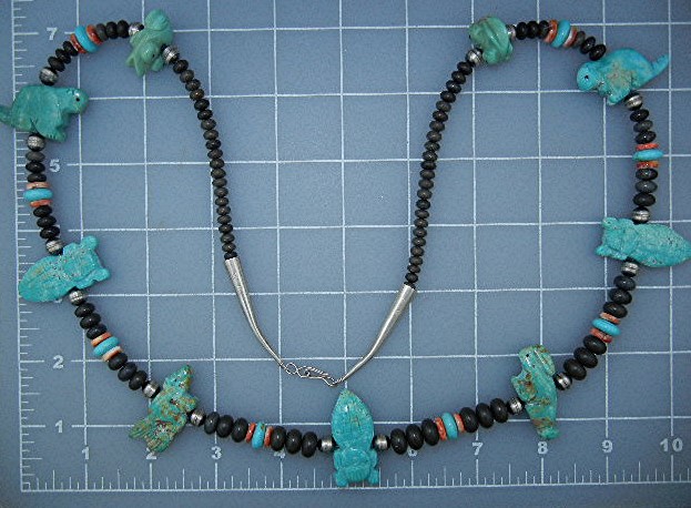 Native American Turquoise Carved Fetish Stacey Turpen