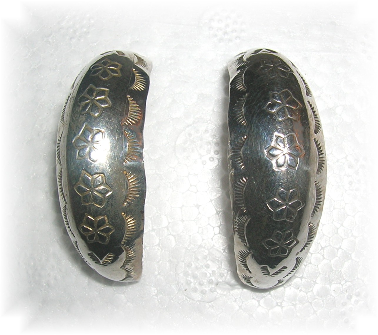Native American Silver Post Earrings