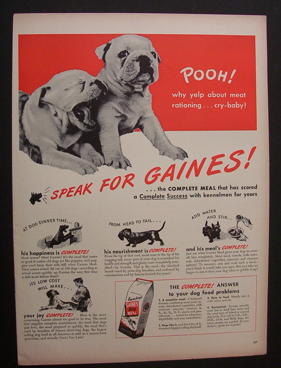 1944 Gaines Dog Meal