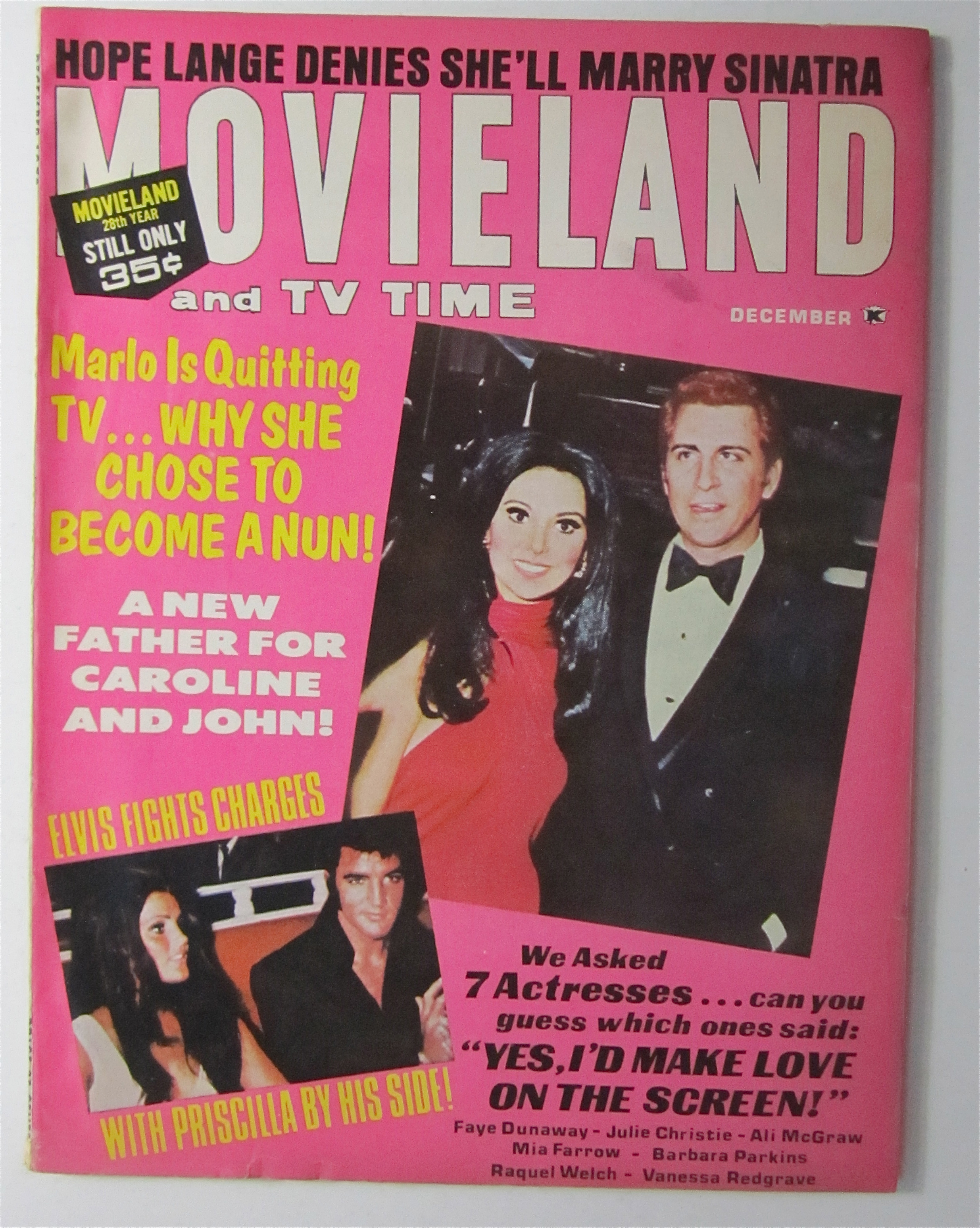Movieland Magazine December 1970 Marlo Thomas