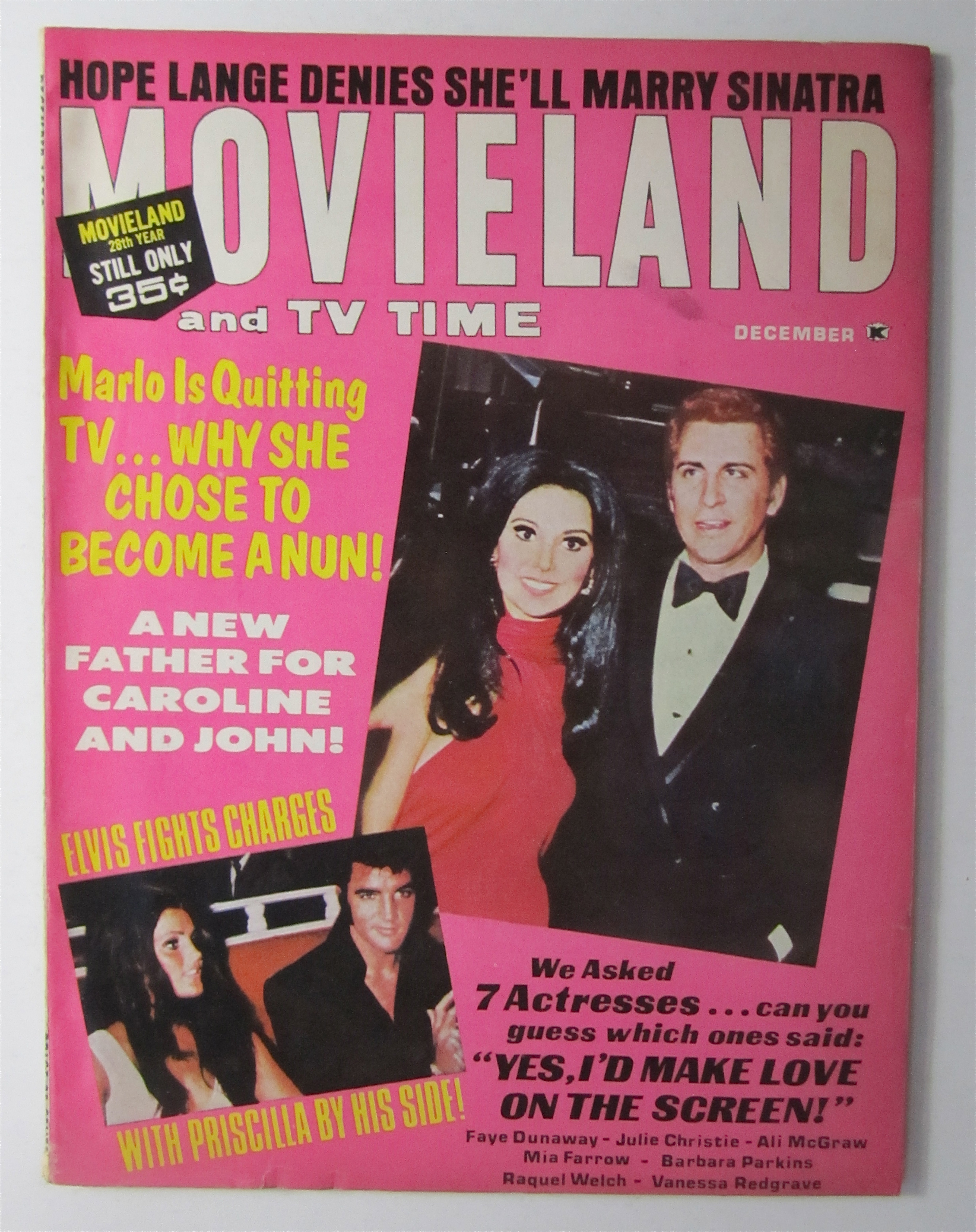 Movieland Magazine December 1970 Marlo Thomas