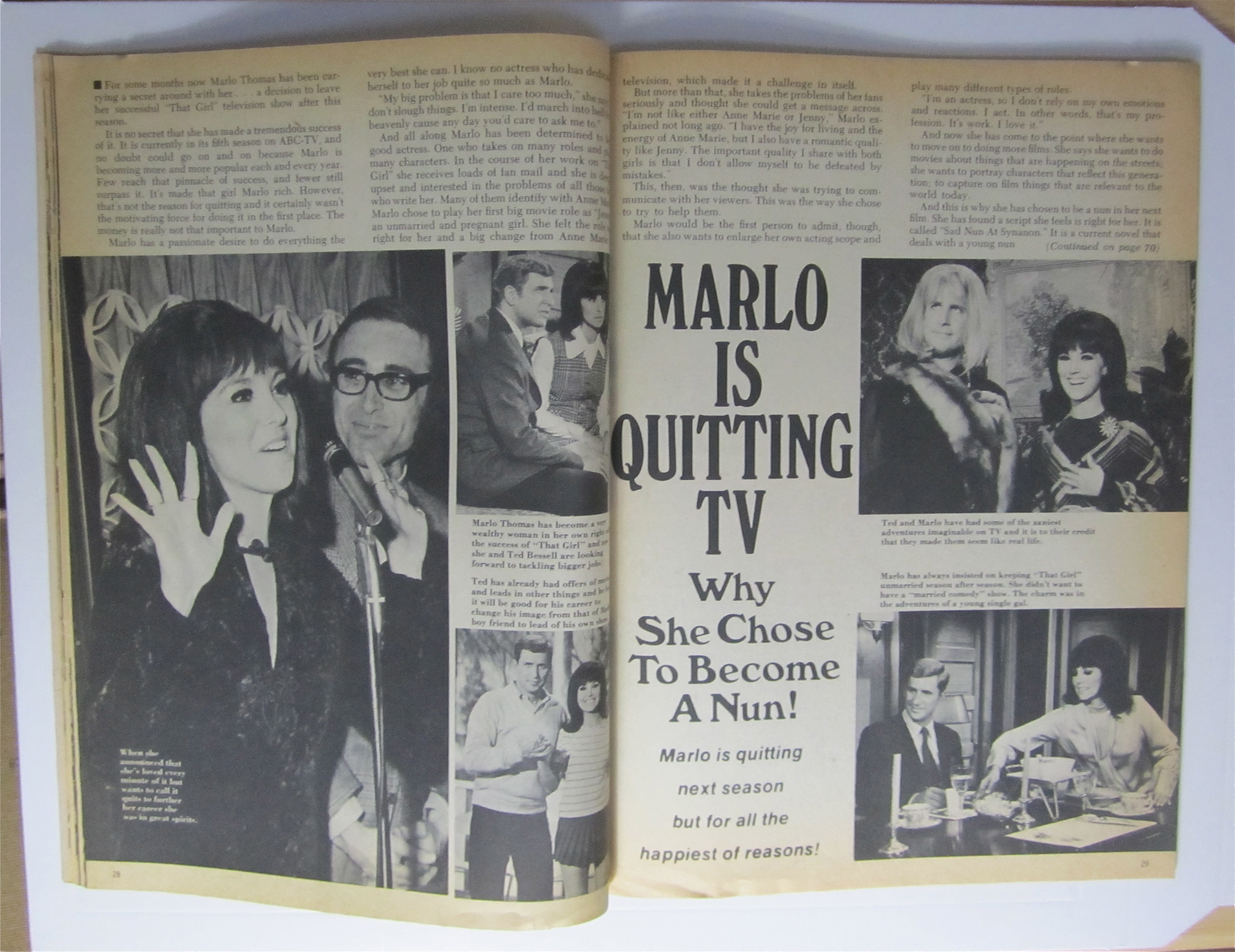 Movieland Magazine December 1970 Marlo Thomas