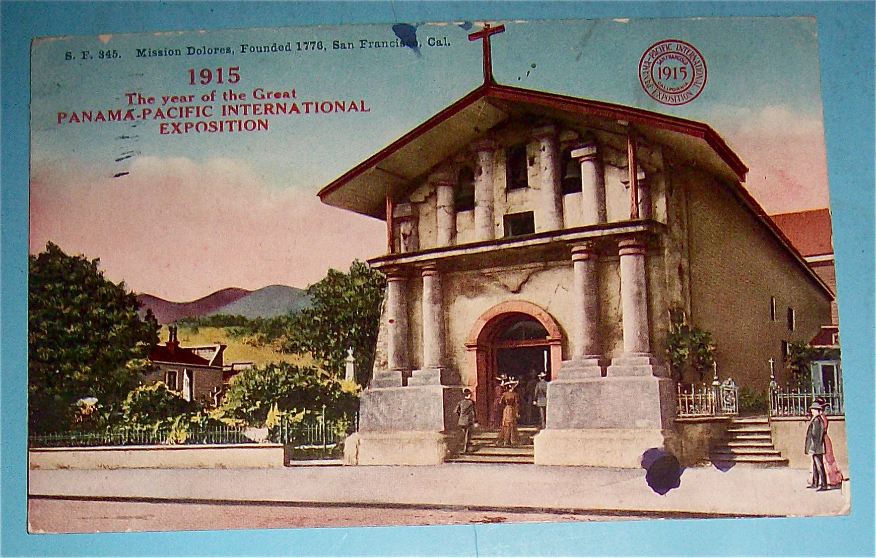 Mission Dolores Postcard (Panama Pacific Exposition)