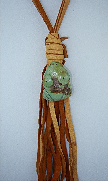 Native American Carved Turquoise Frog Stacey Turpen Lea