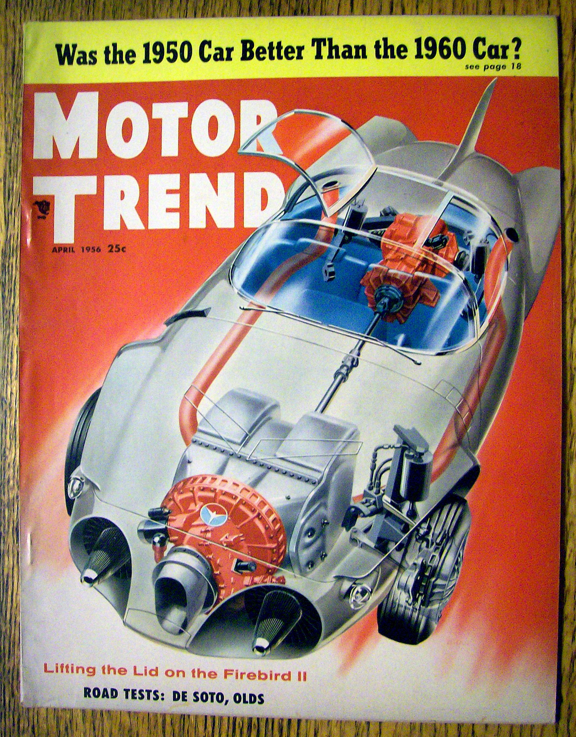 Motor Trend Magazine April 1956 Firebird II