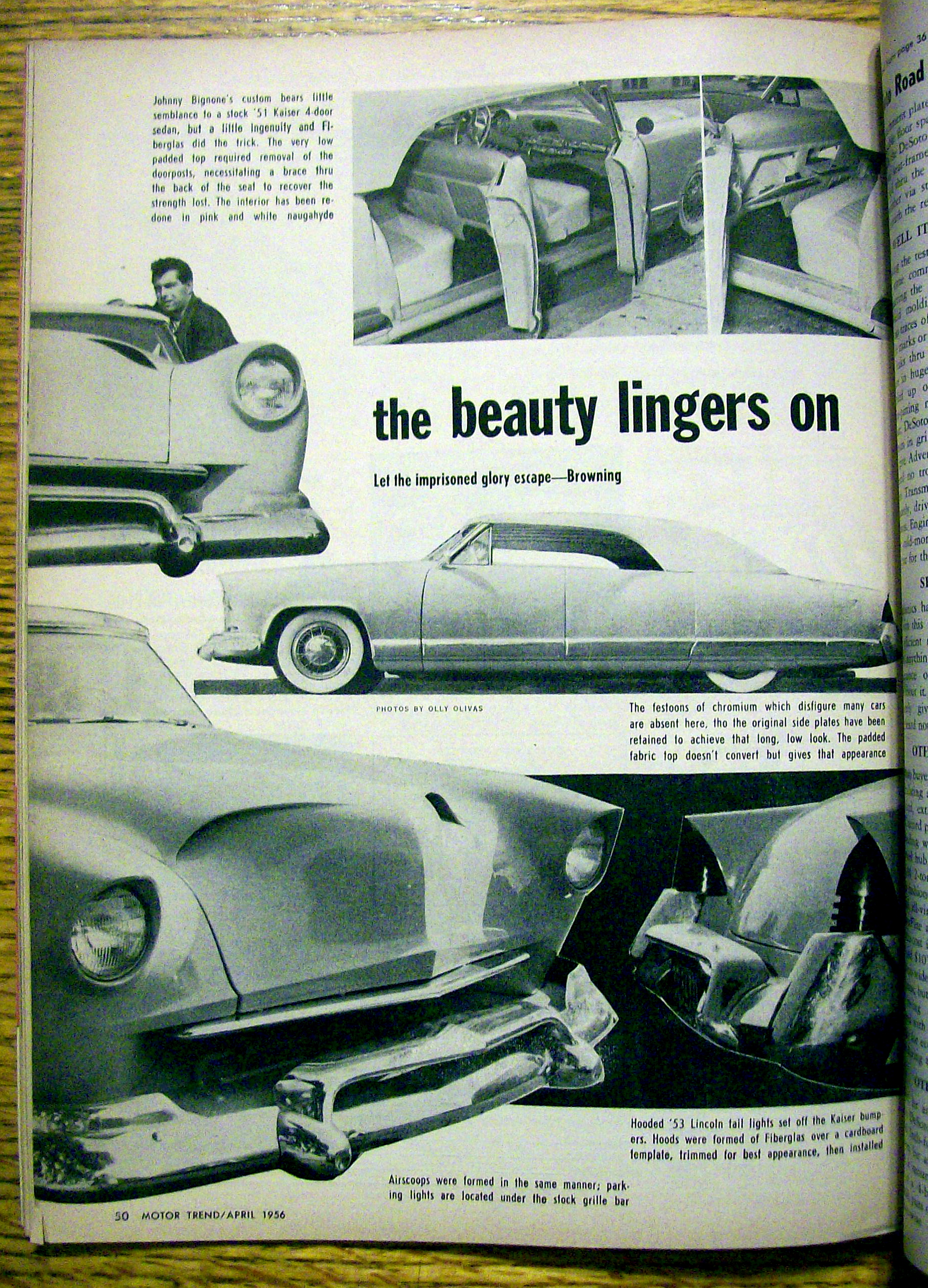 Motor Trend Magazine April 1956 Firebird II