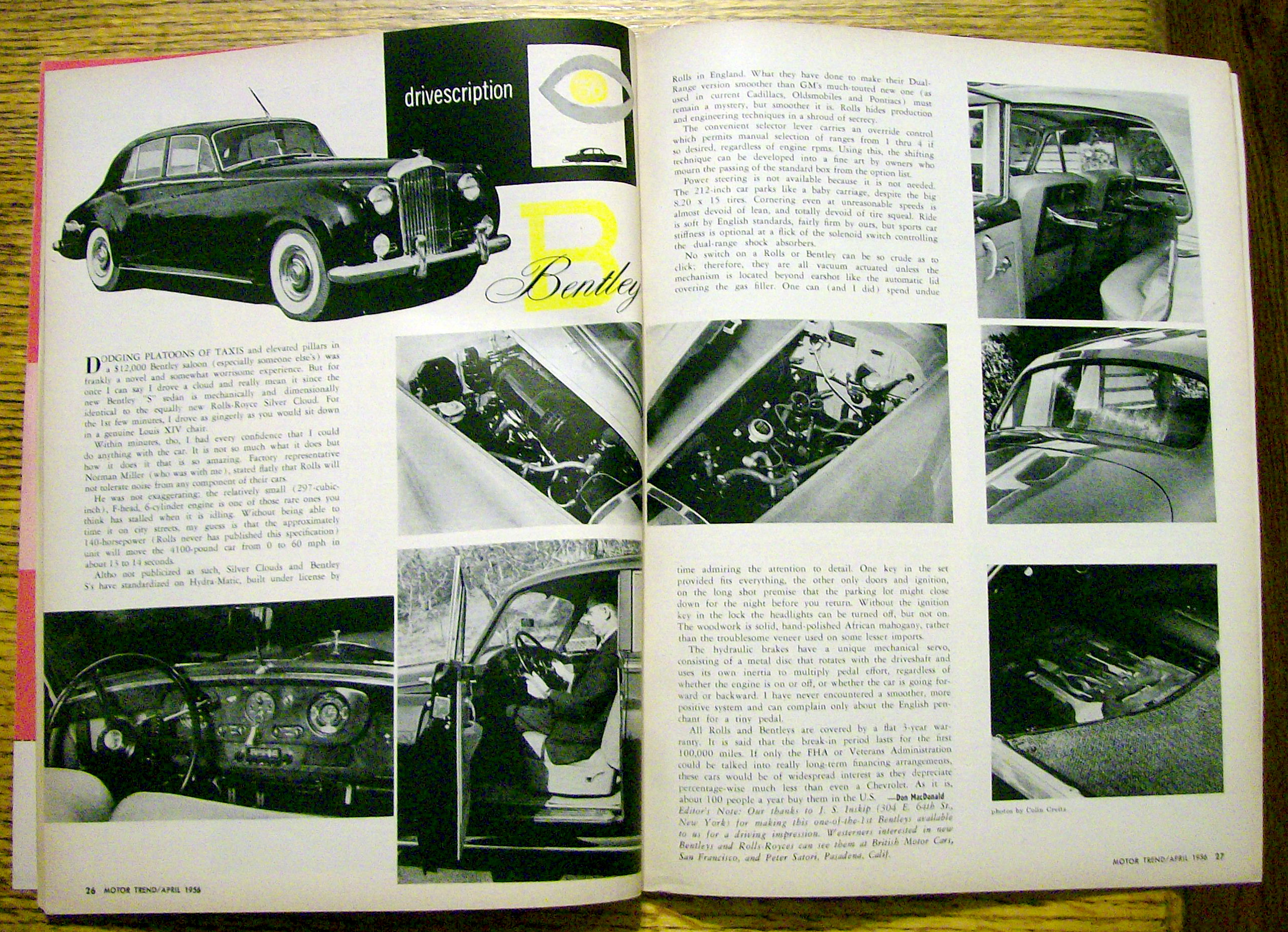 Motor Trend Magazine April 1956 Firebird II
