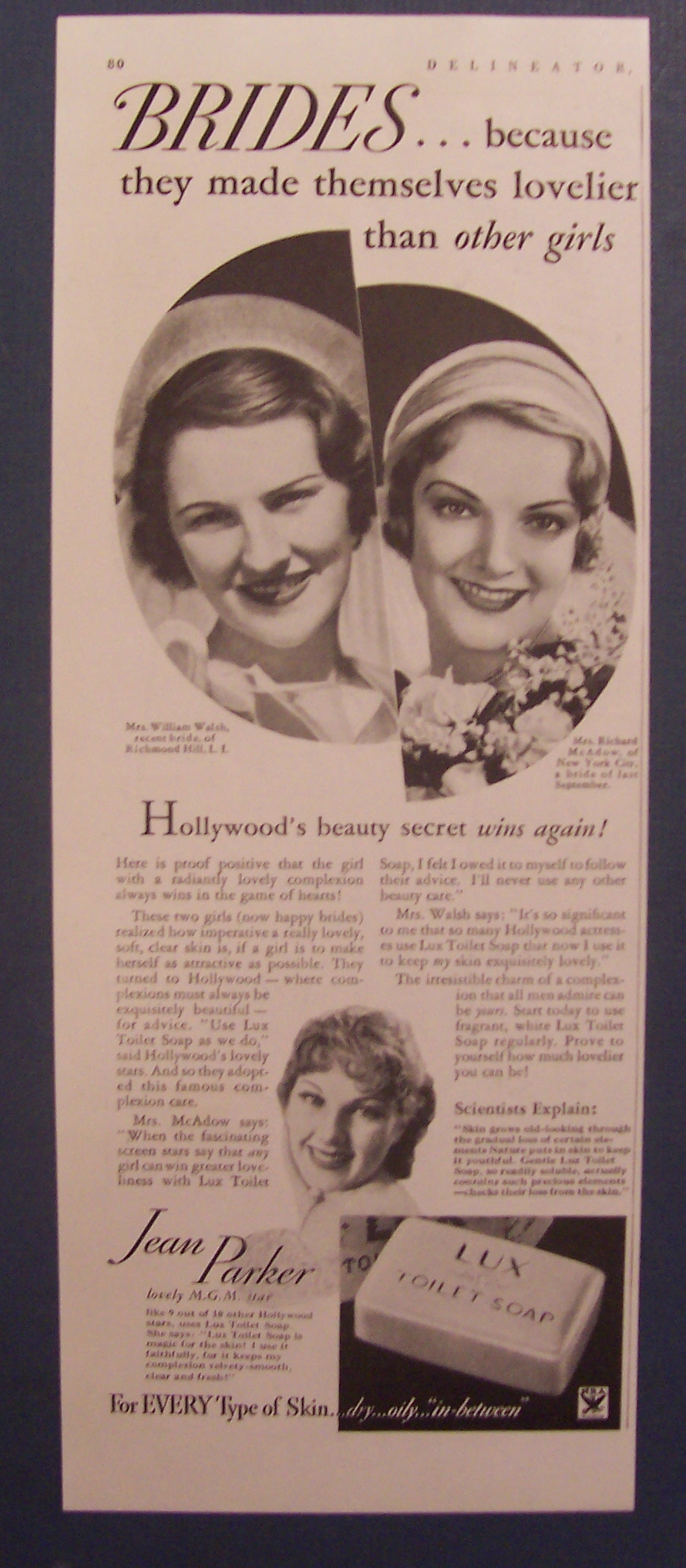 1934 Lux Toilet Soap