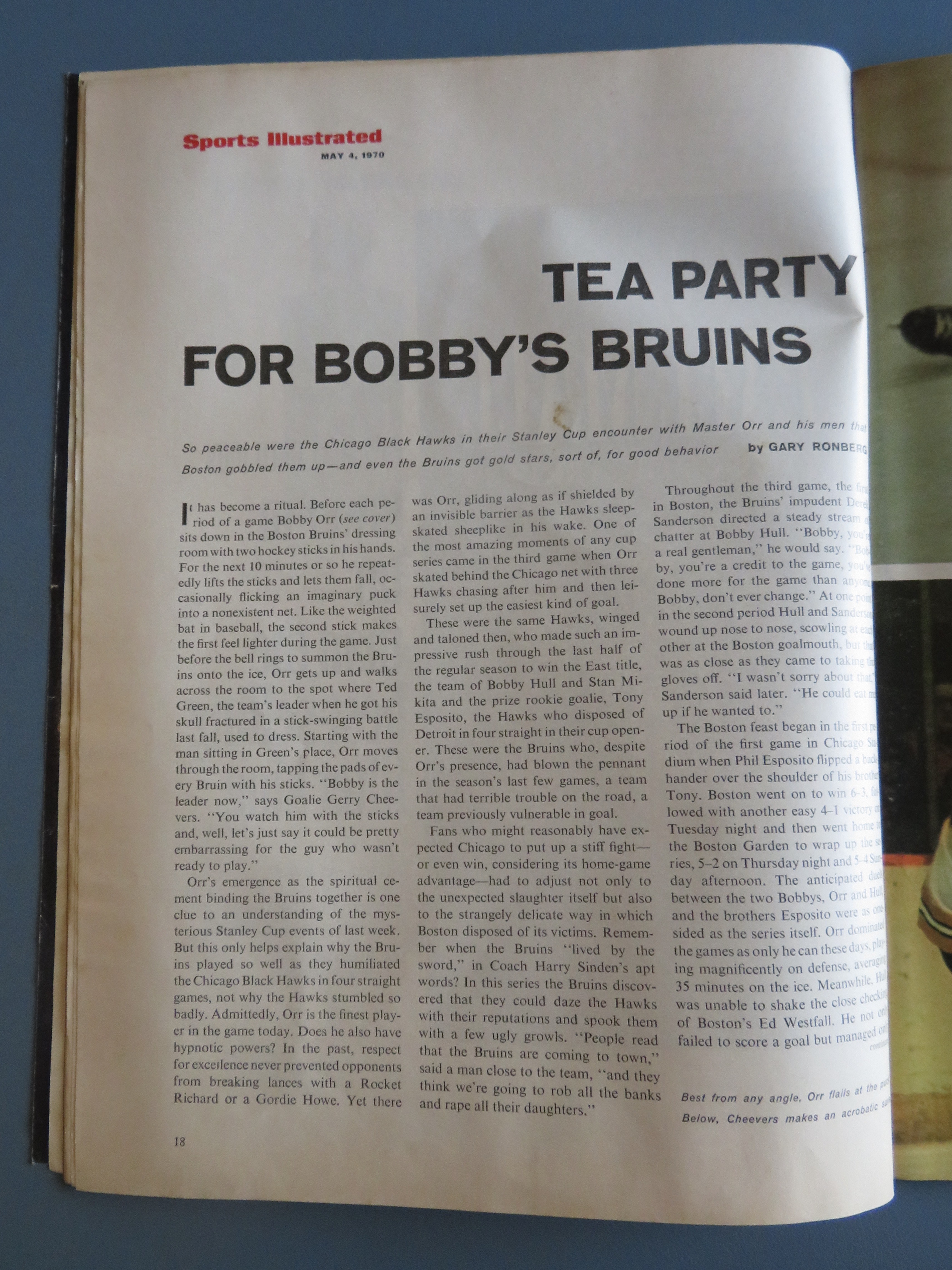 Sports Illustrated Magazine May 4, 1970 Mighty Orr