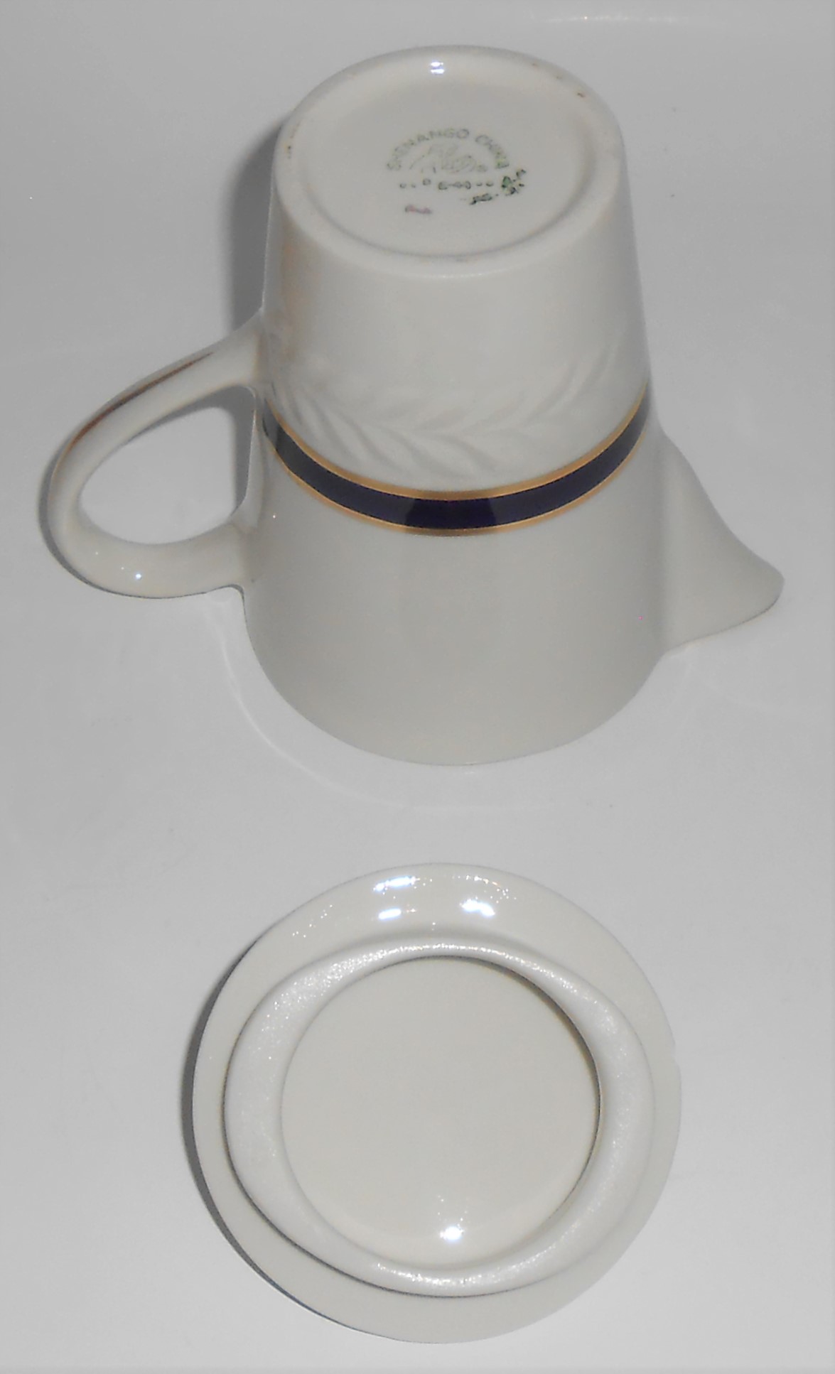 Shenango Restaurant Ware China Carlton Cobalt/Gold Indi