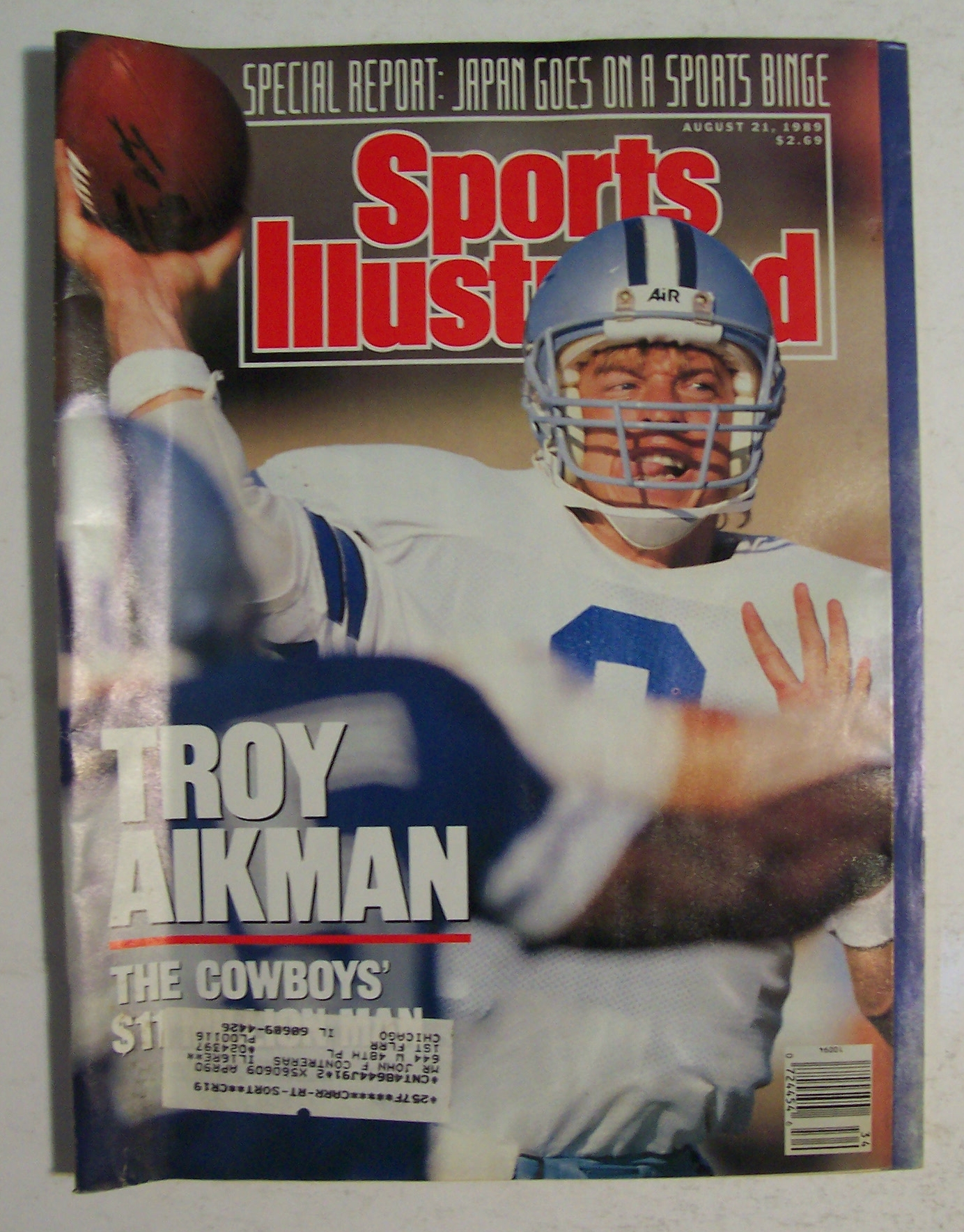 Sports Illustrated Magazine-August 21, 1989-Troy Aikman