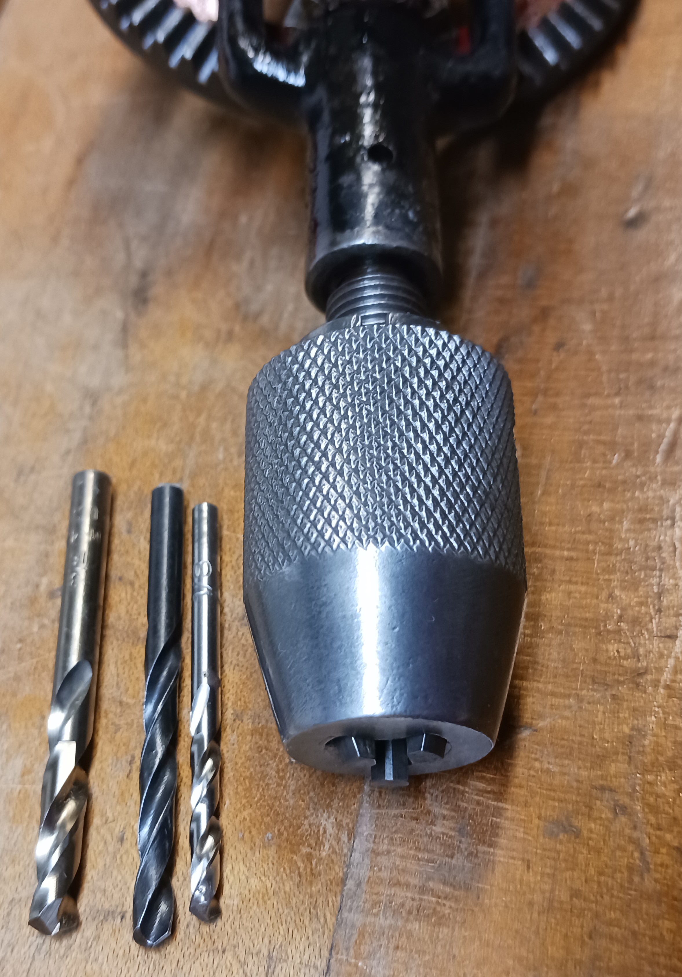 Millers Falls Early No. 1 Hand Drill Rosewood w/Drills