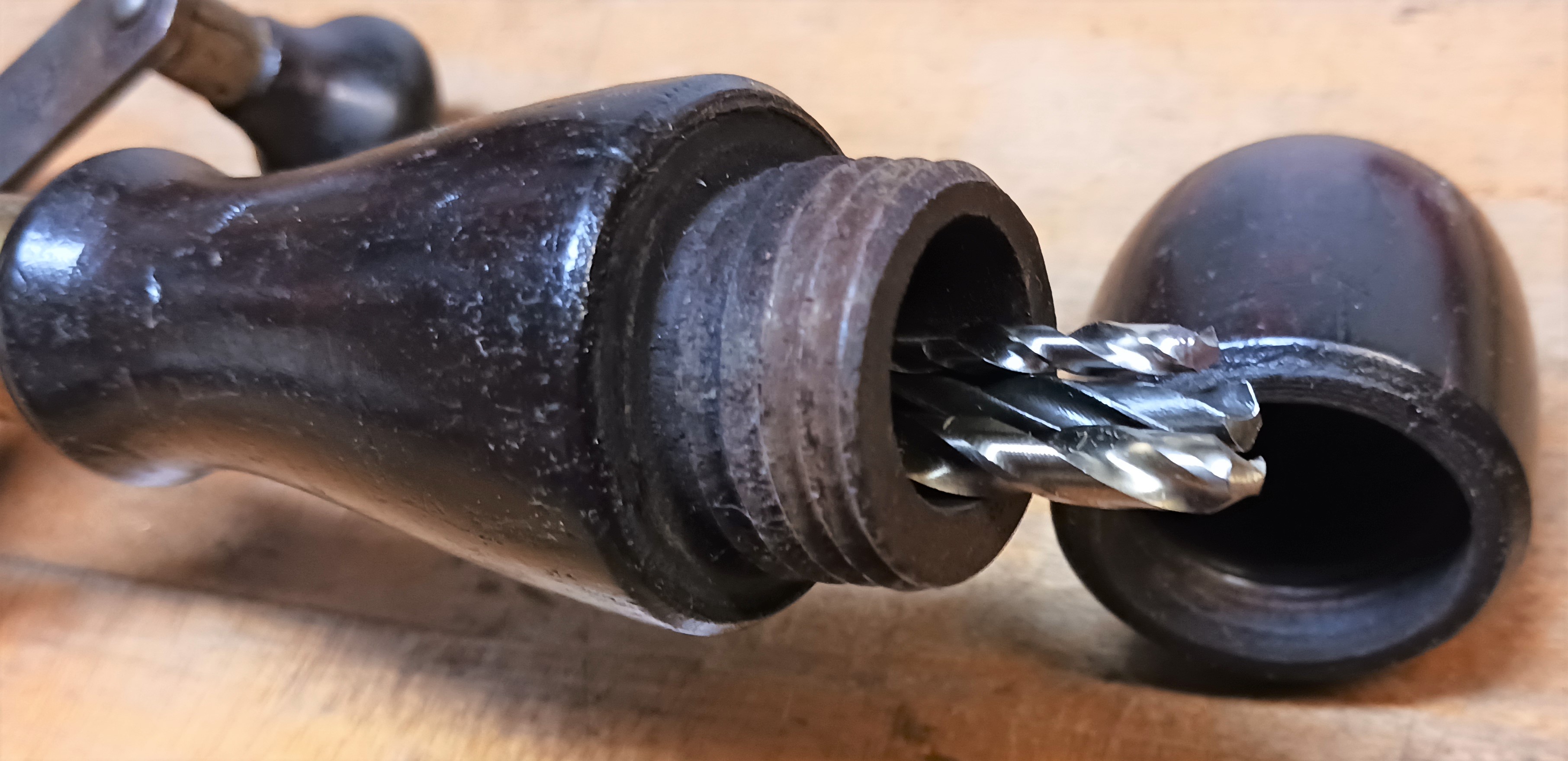Millers Falls Early No. 1 Hand Drill Rosewood w/Drills
