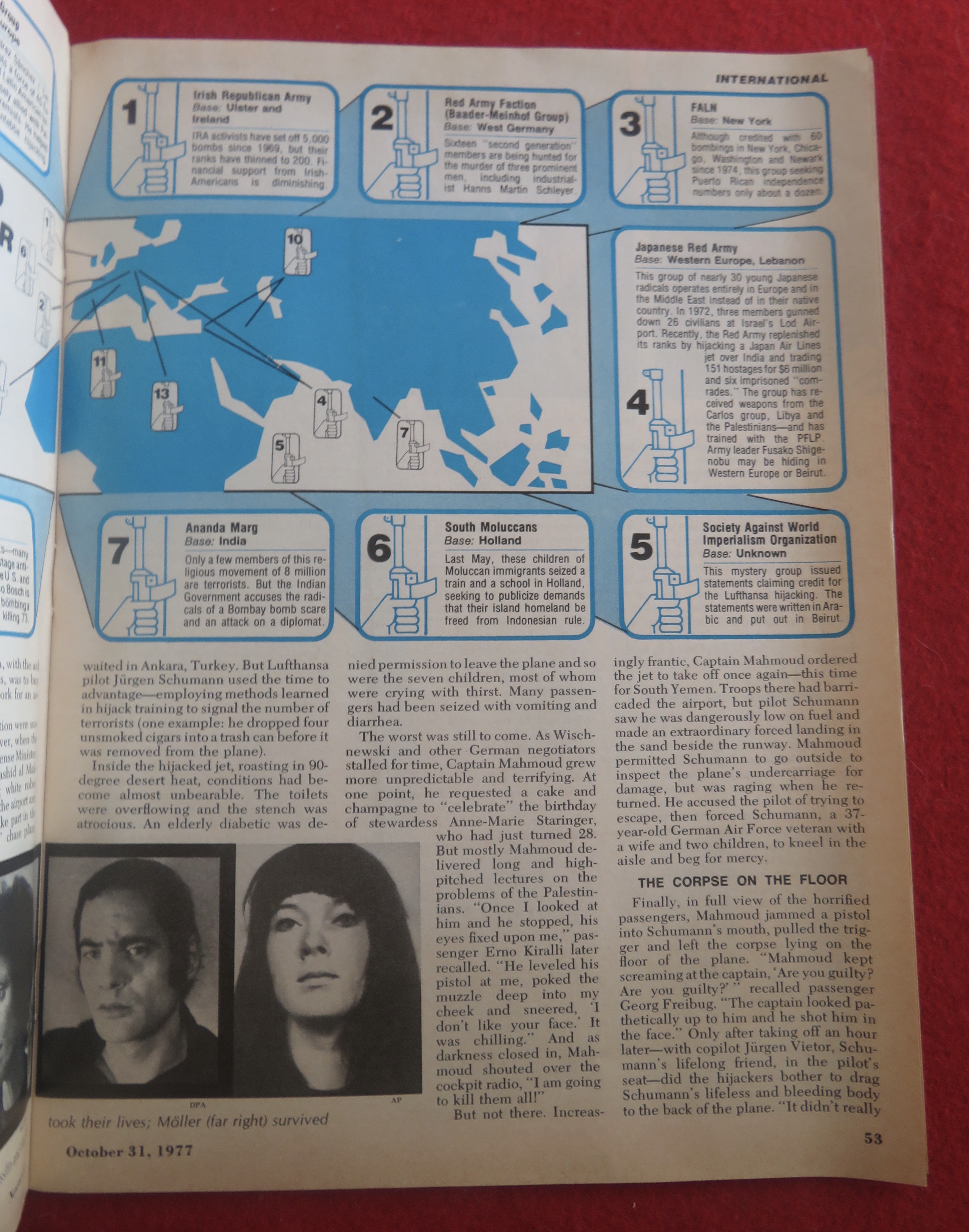Newsweek Magazine October 31, 1977 War On Terrorism