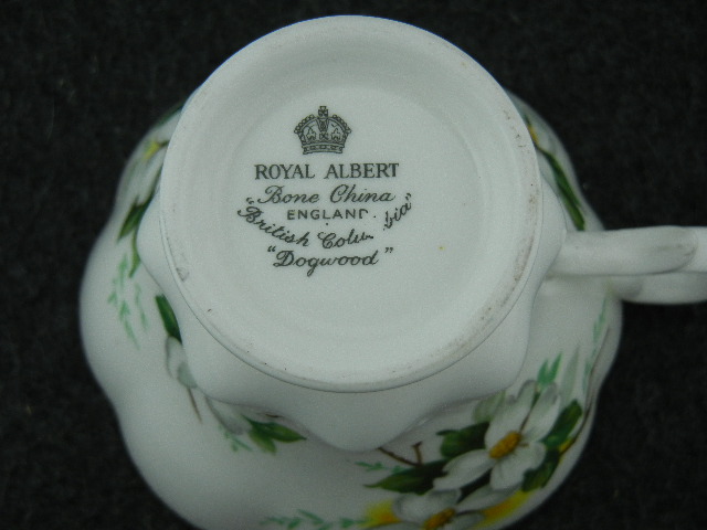 Vintage Royal Albert Bone China White Dogwood Pattern