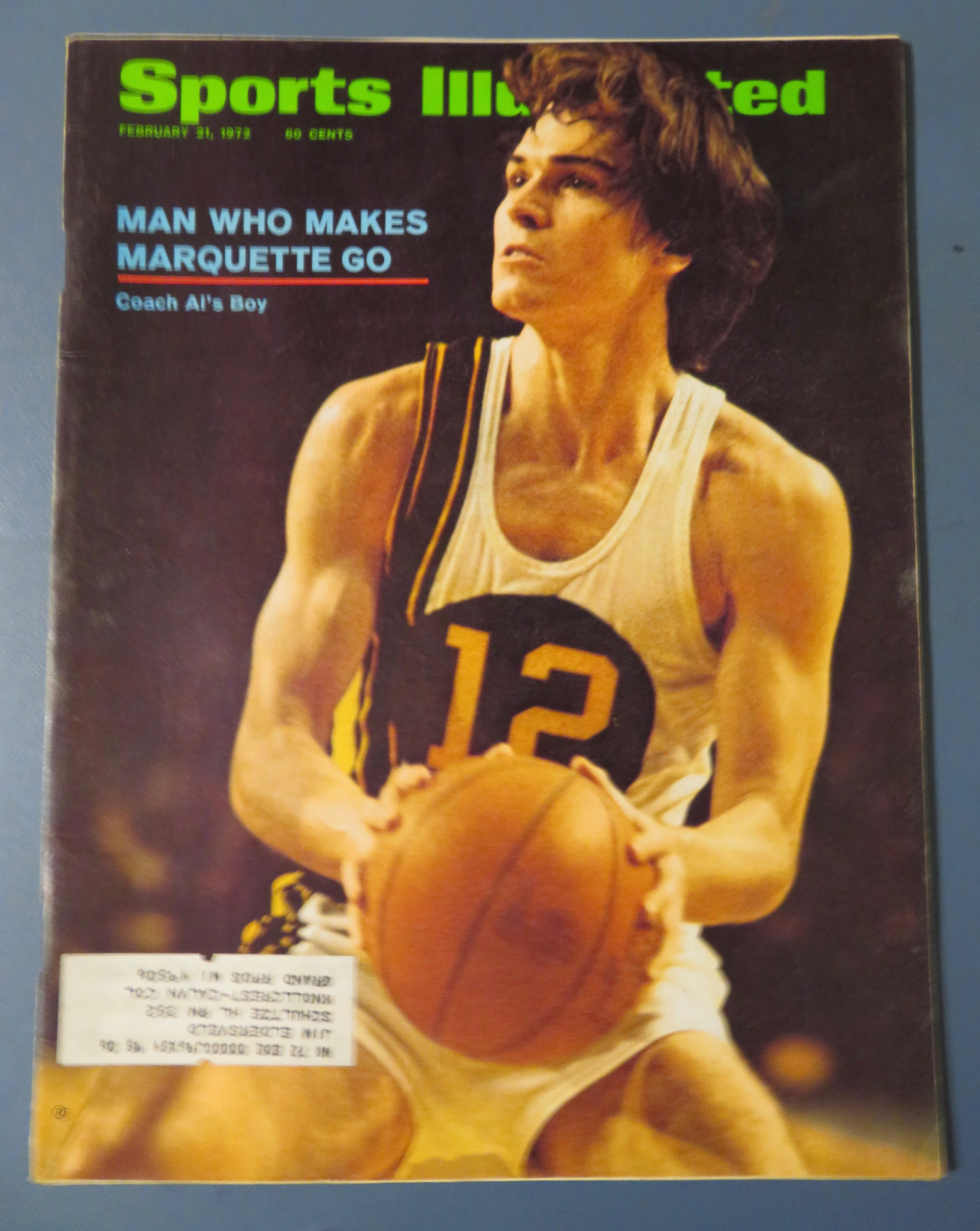Sports Illustrated Magazine-February 21, 1972-Marquette
