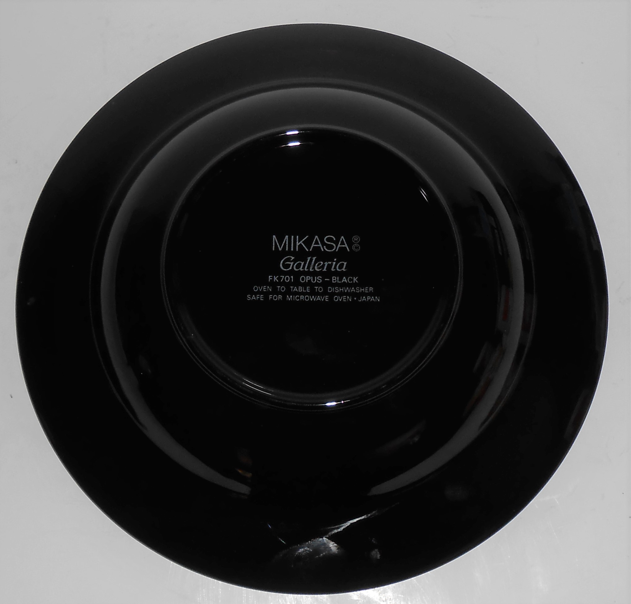 Mikasa Fine China Black Opus Rimmed Soup Bowl