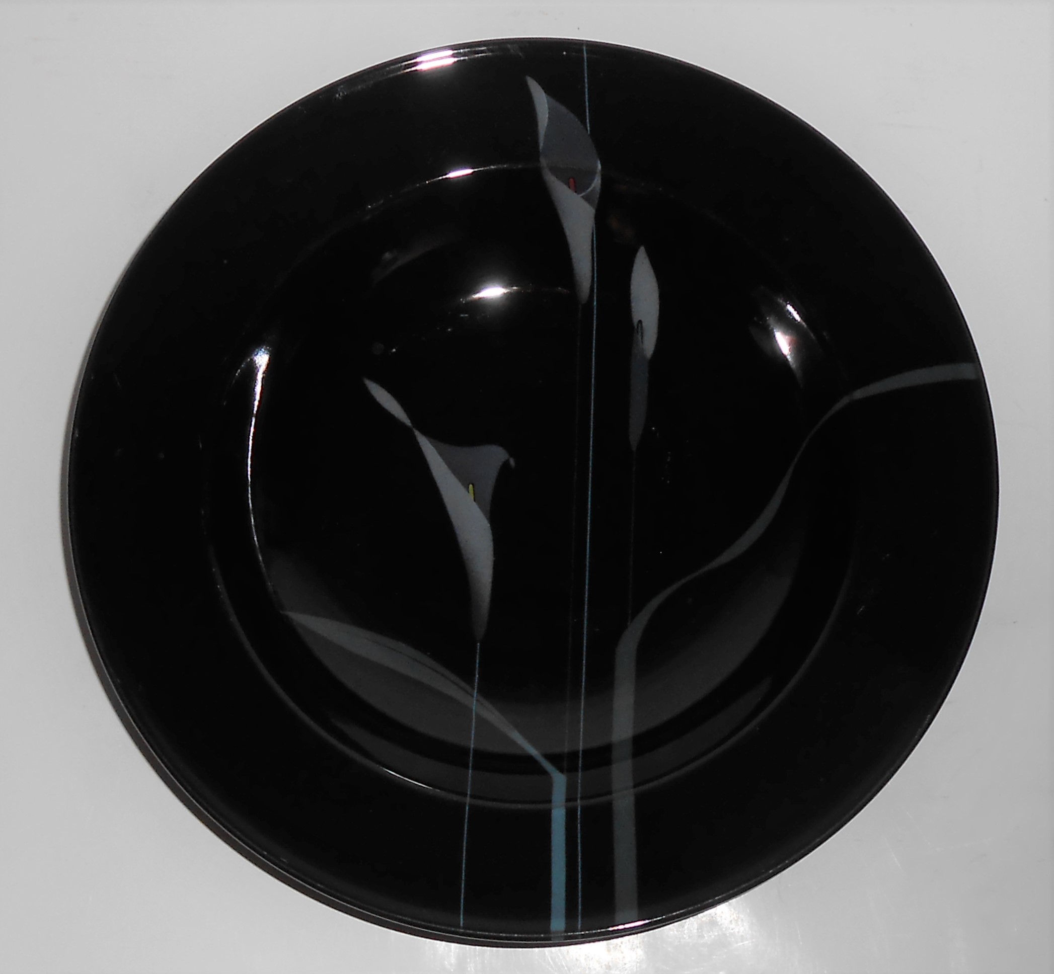 Mikasa Fine China Black Opus Rimmed Soup Bowl