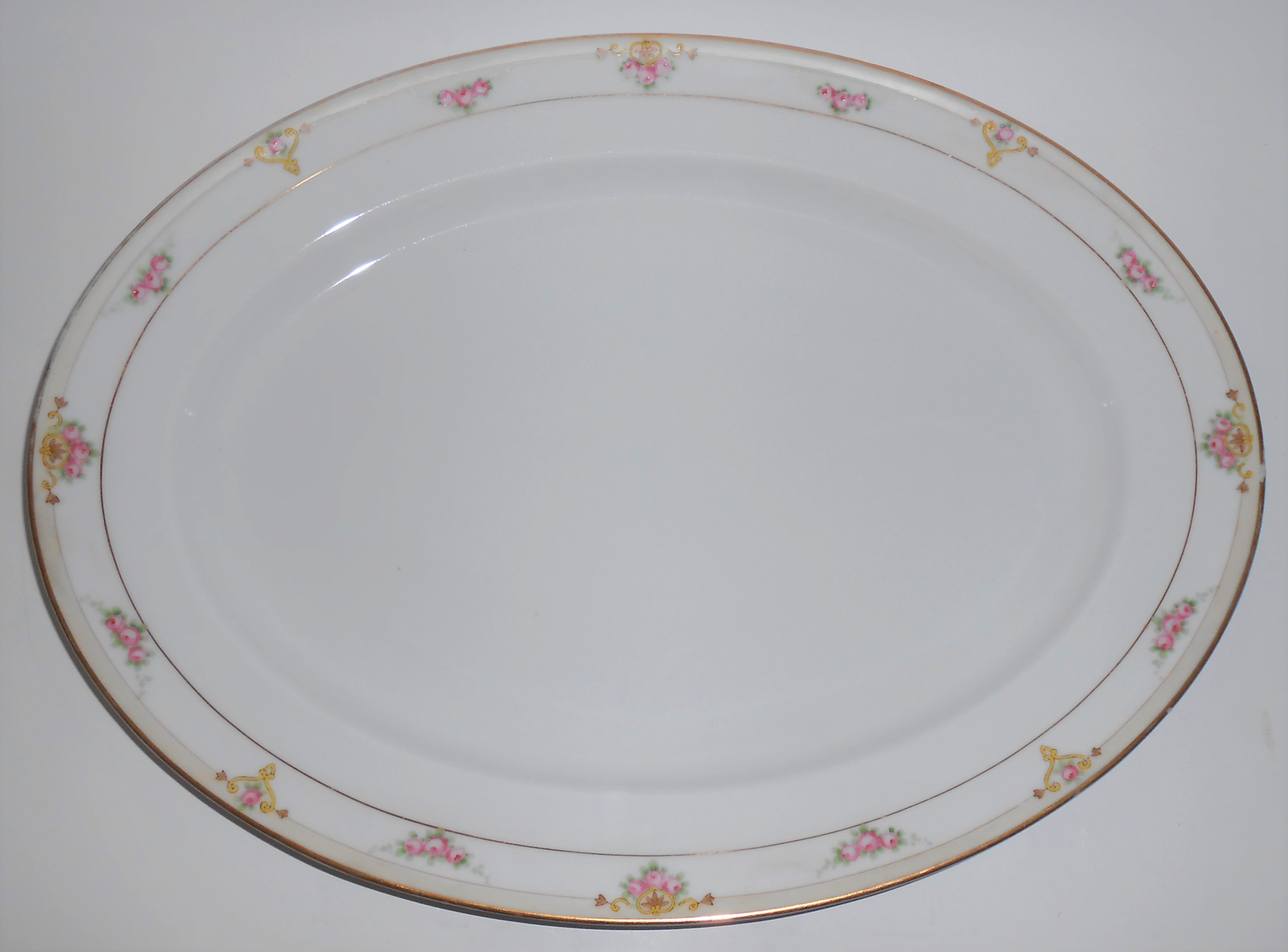 Noritake Nippon Porcelain China Floral/Gold Platter
