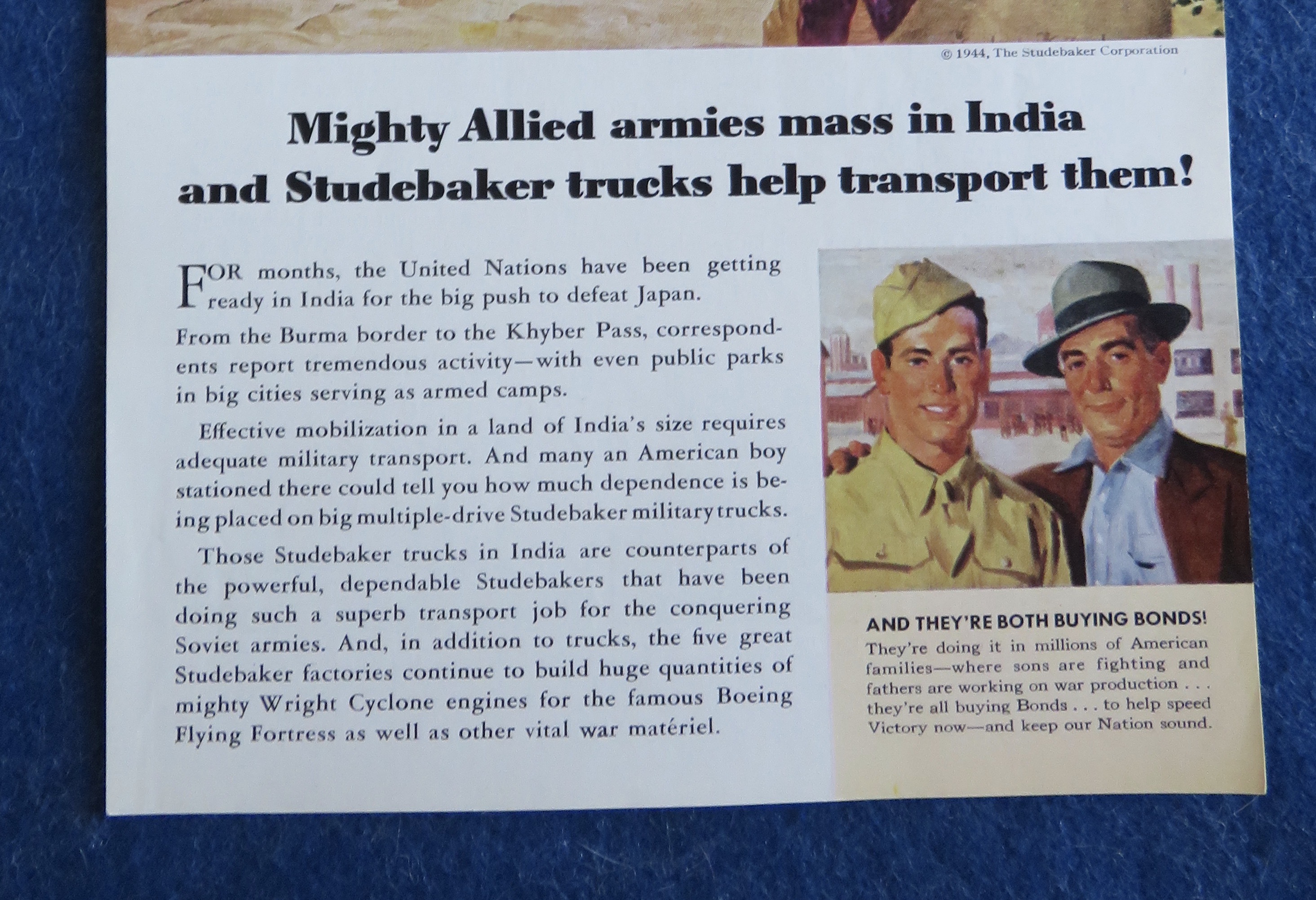 1944 Studebaker with the Mighty Allied Armies