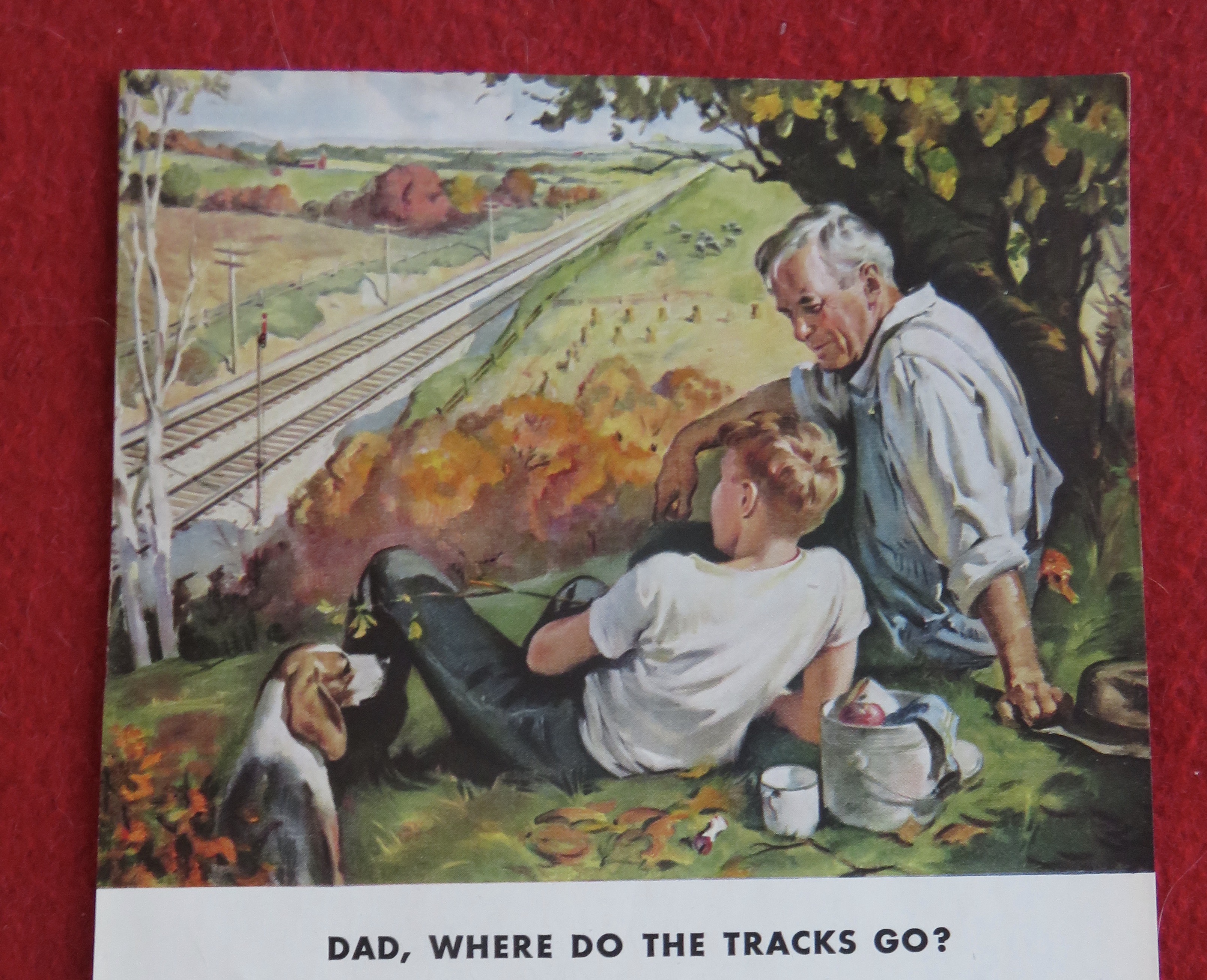 1944 The Milwaukee Road with Father & Son Talking