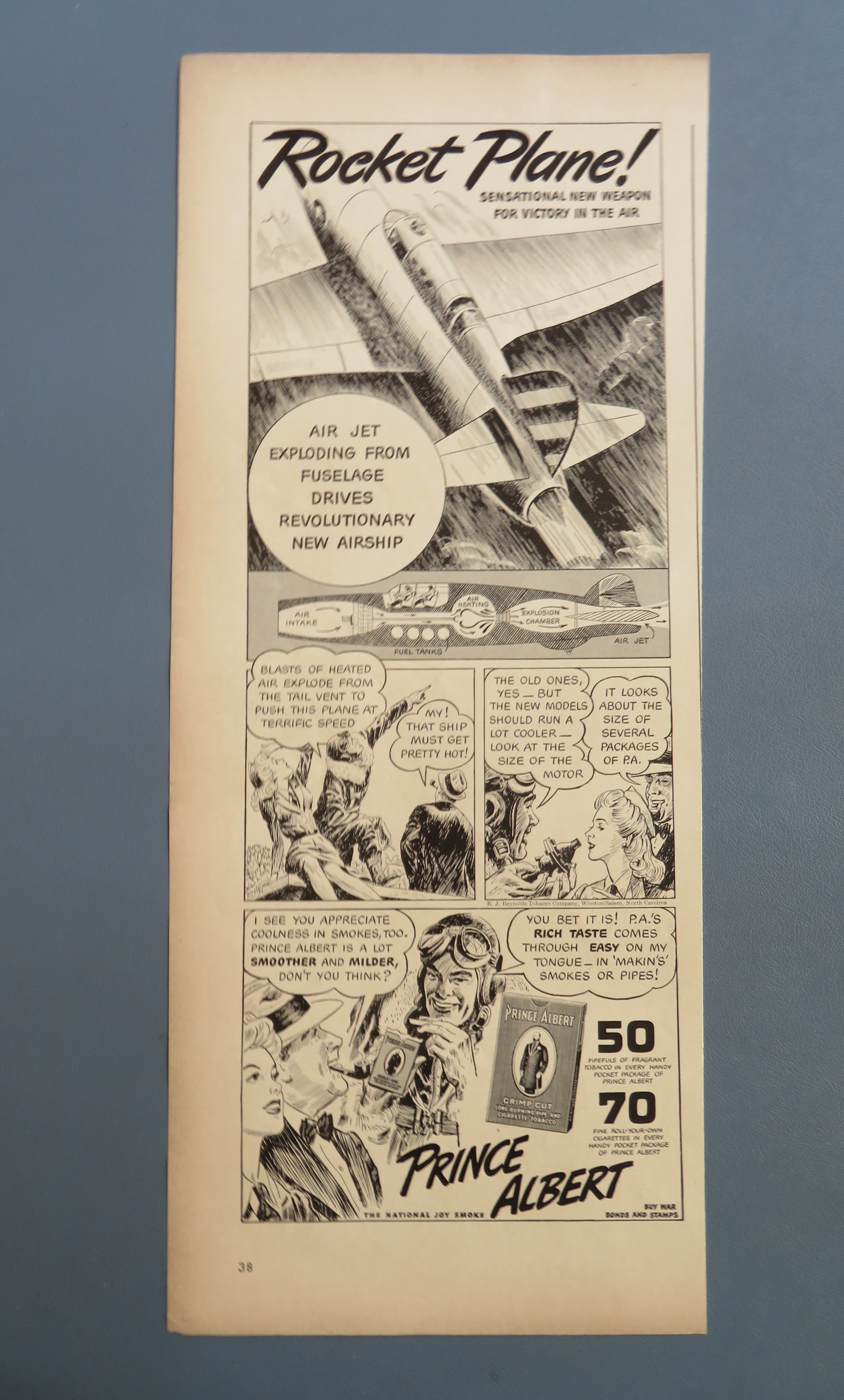 1943 Prince Albert Tobacco with Rocket Plane
