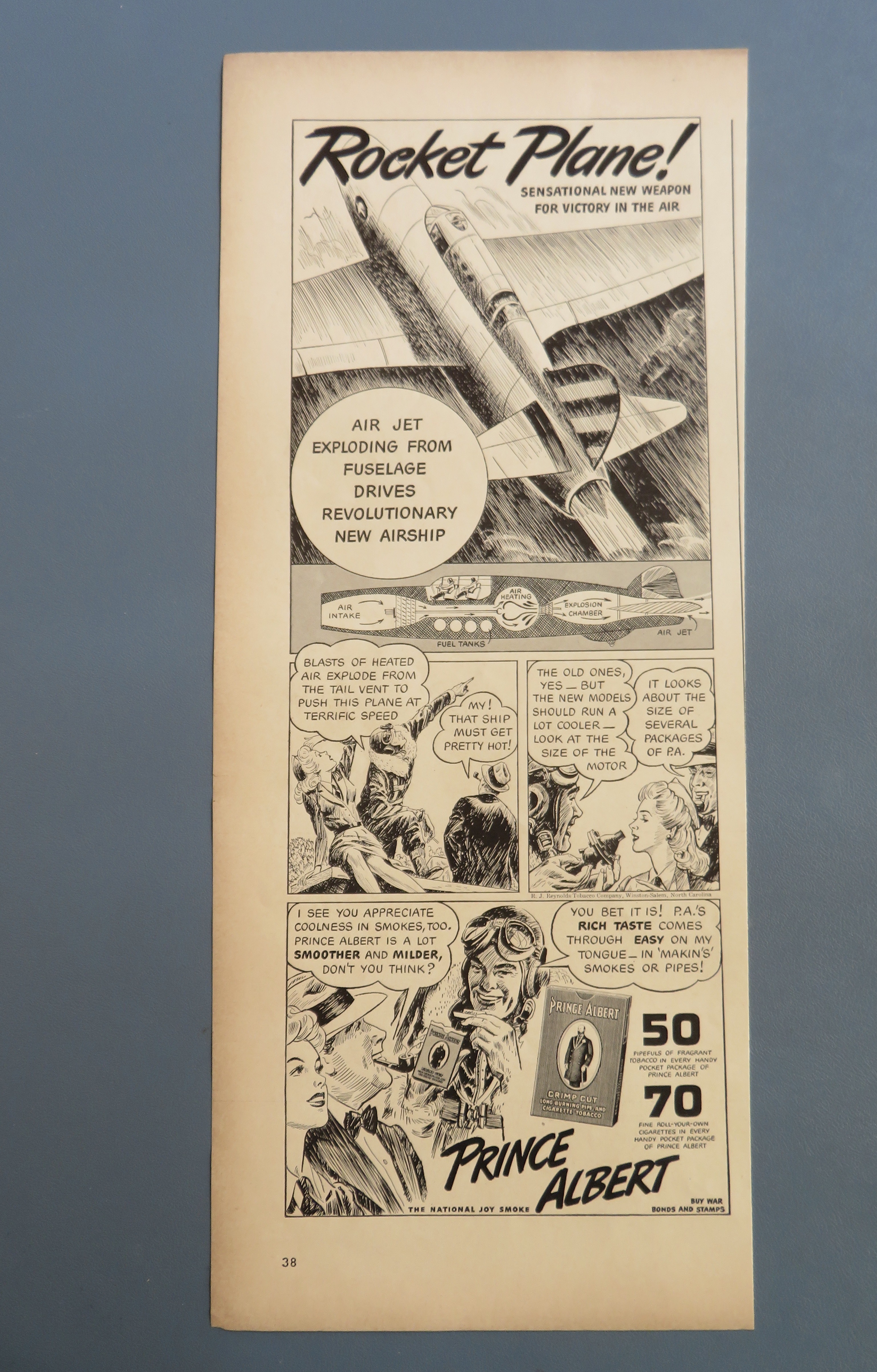 1943 Prince Albert Tobacco with Rocket Plane