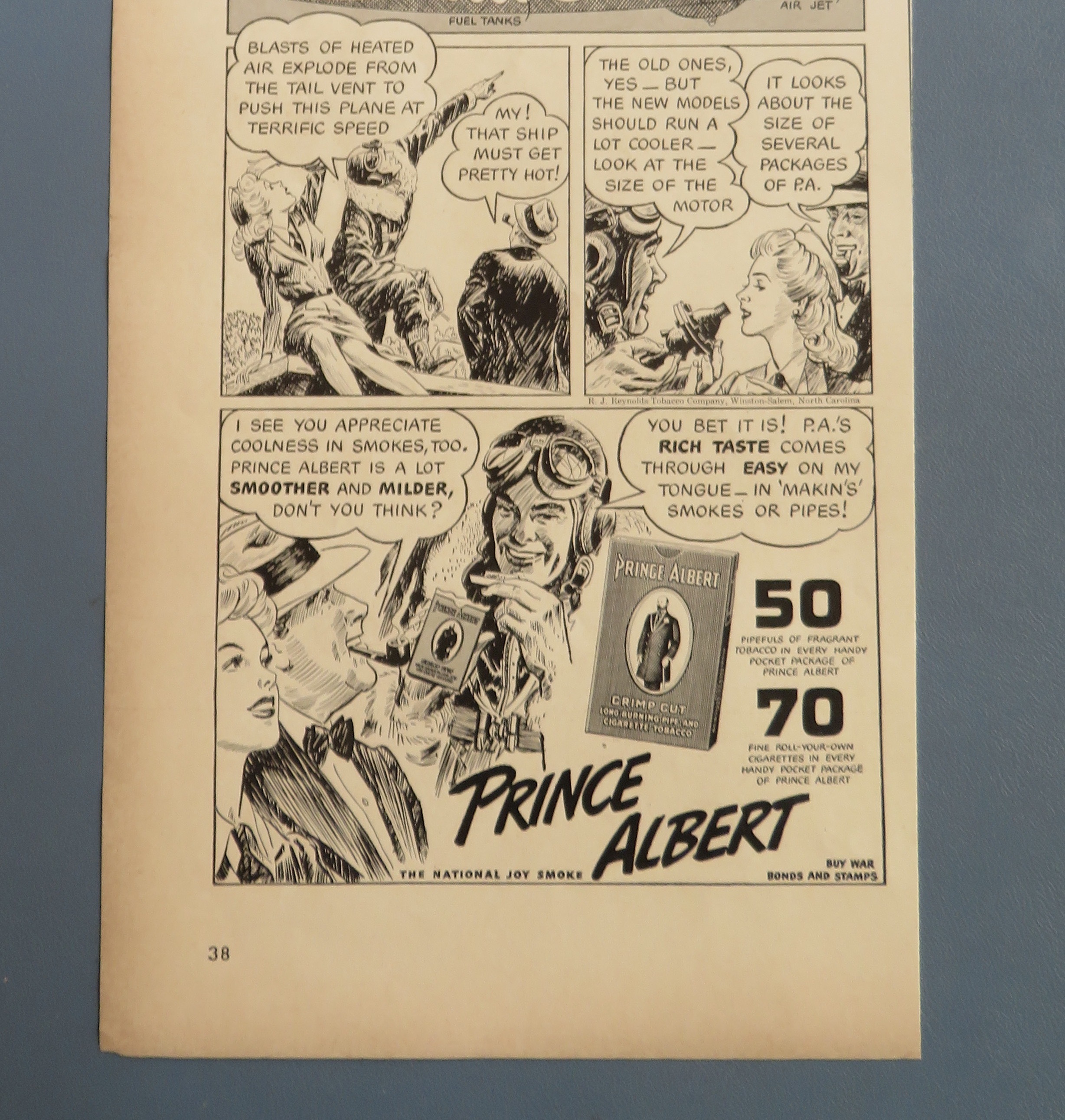 1943 Prince Albert Tobacco with Rocket Plane