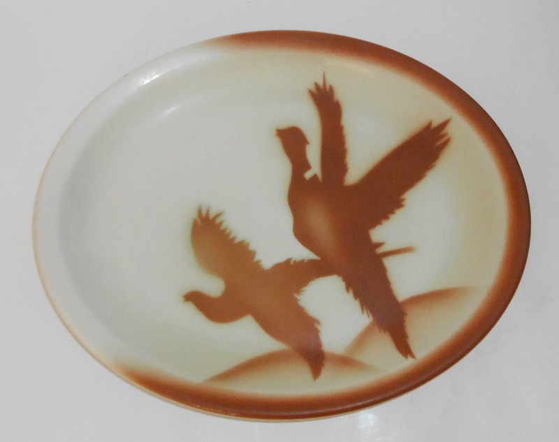 VINTAGE Jackson China Restaurant Brown Airbrushed Pheasant Platter(s)