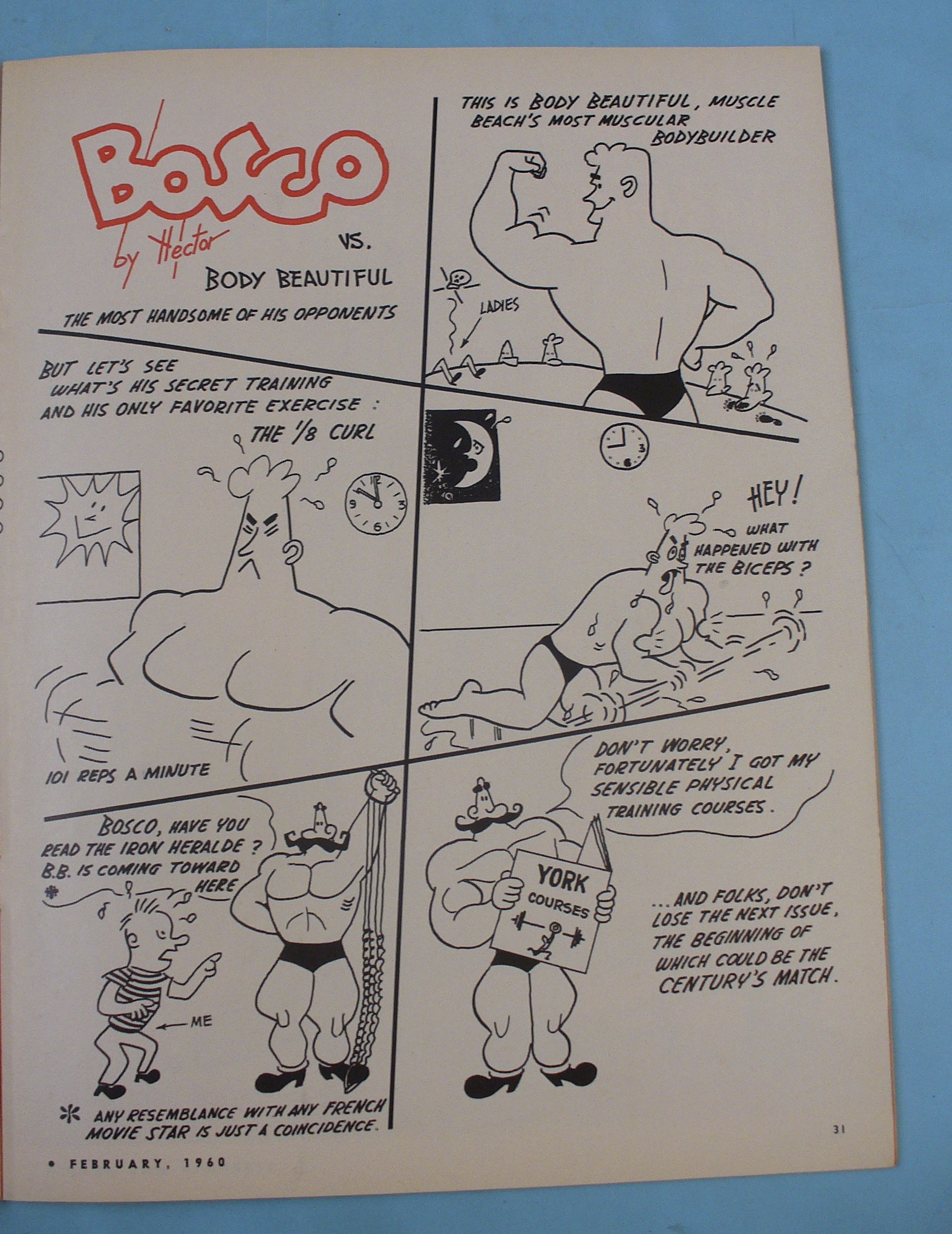 Strength & Health Magazine, February 1960 - Bill Cerdas