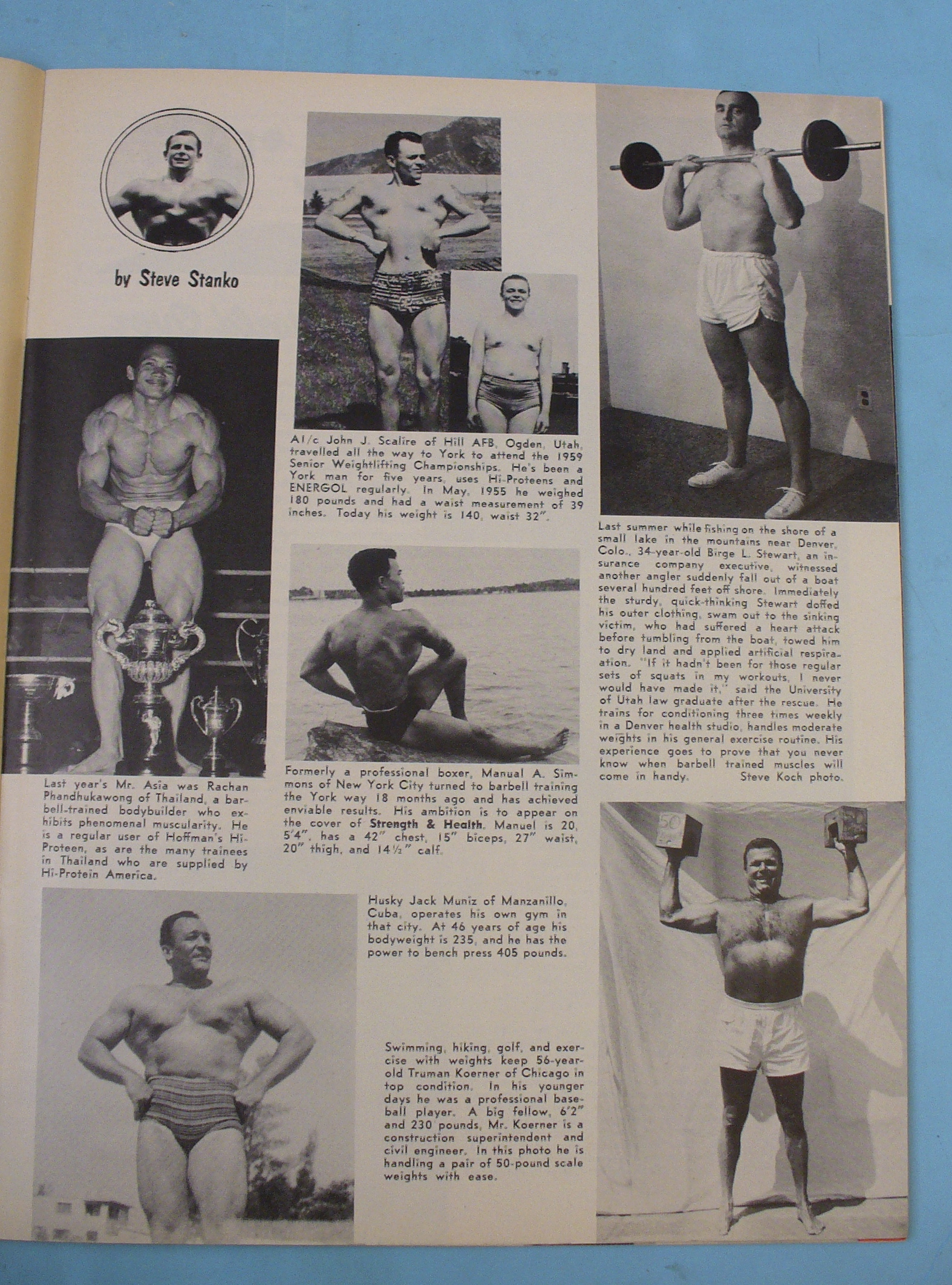 Strength & Health Magazine, February 1960 - Bill Cerdas
