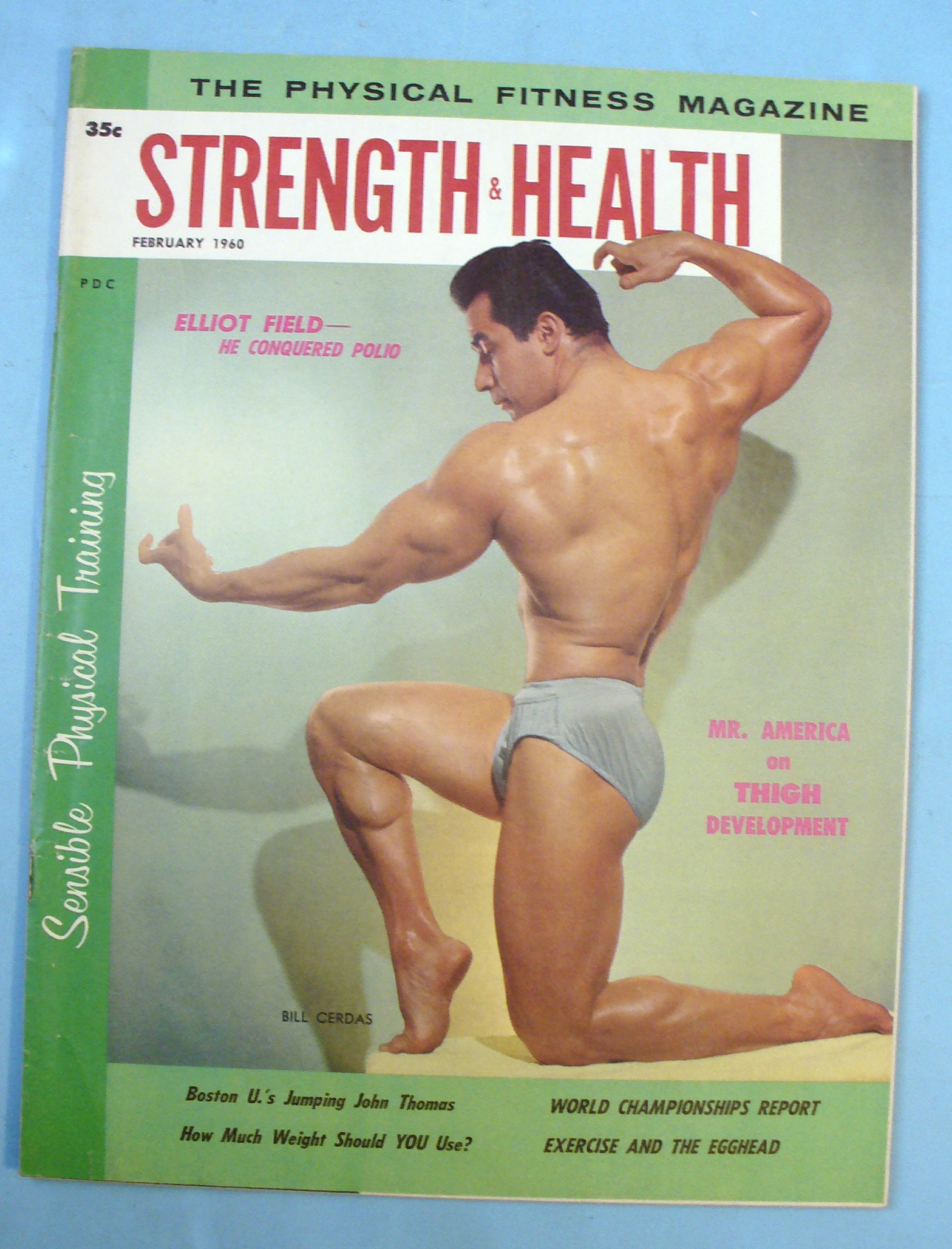 Strength & Health Magazine, February 1960 - Bill Cerdas
