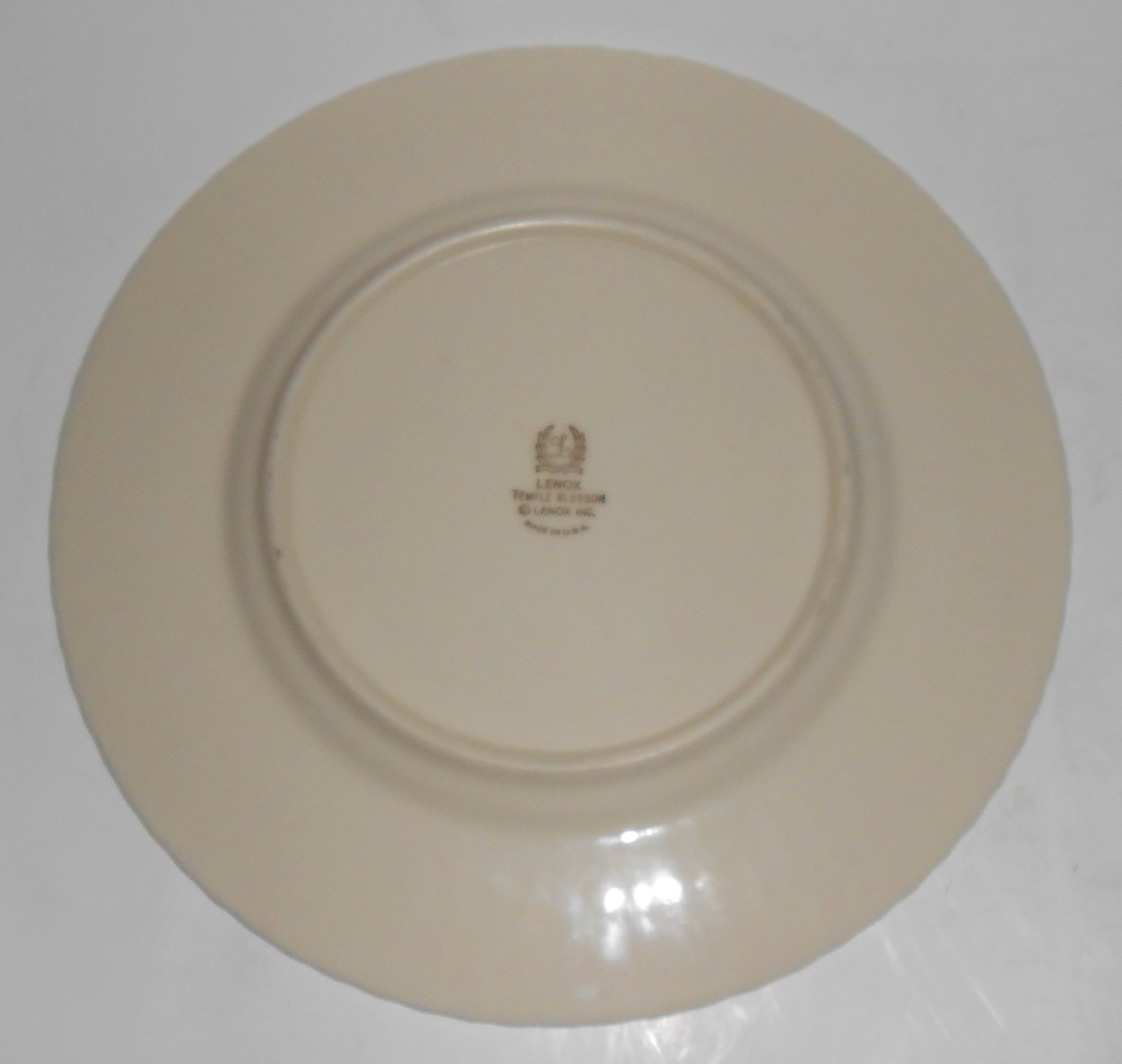 Lenox China Temple Blossom Gold Band Salad Plate