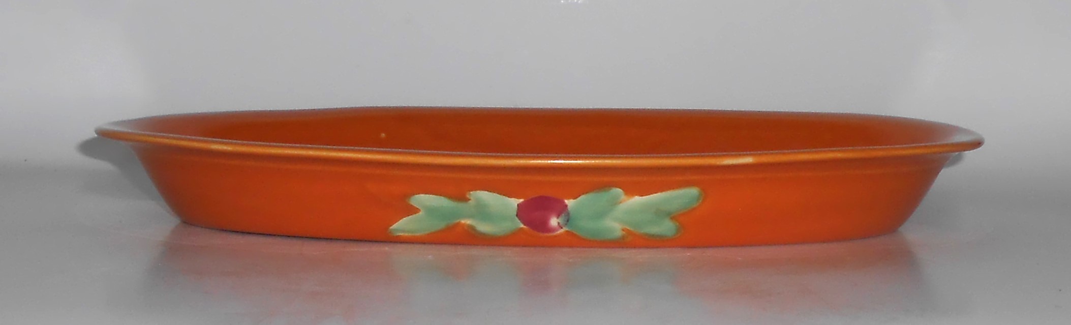 Coors Pottery Rosebud Orange LARGE Baker VERY RARE