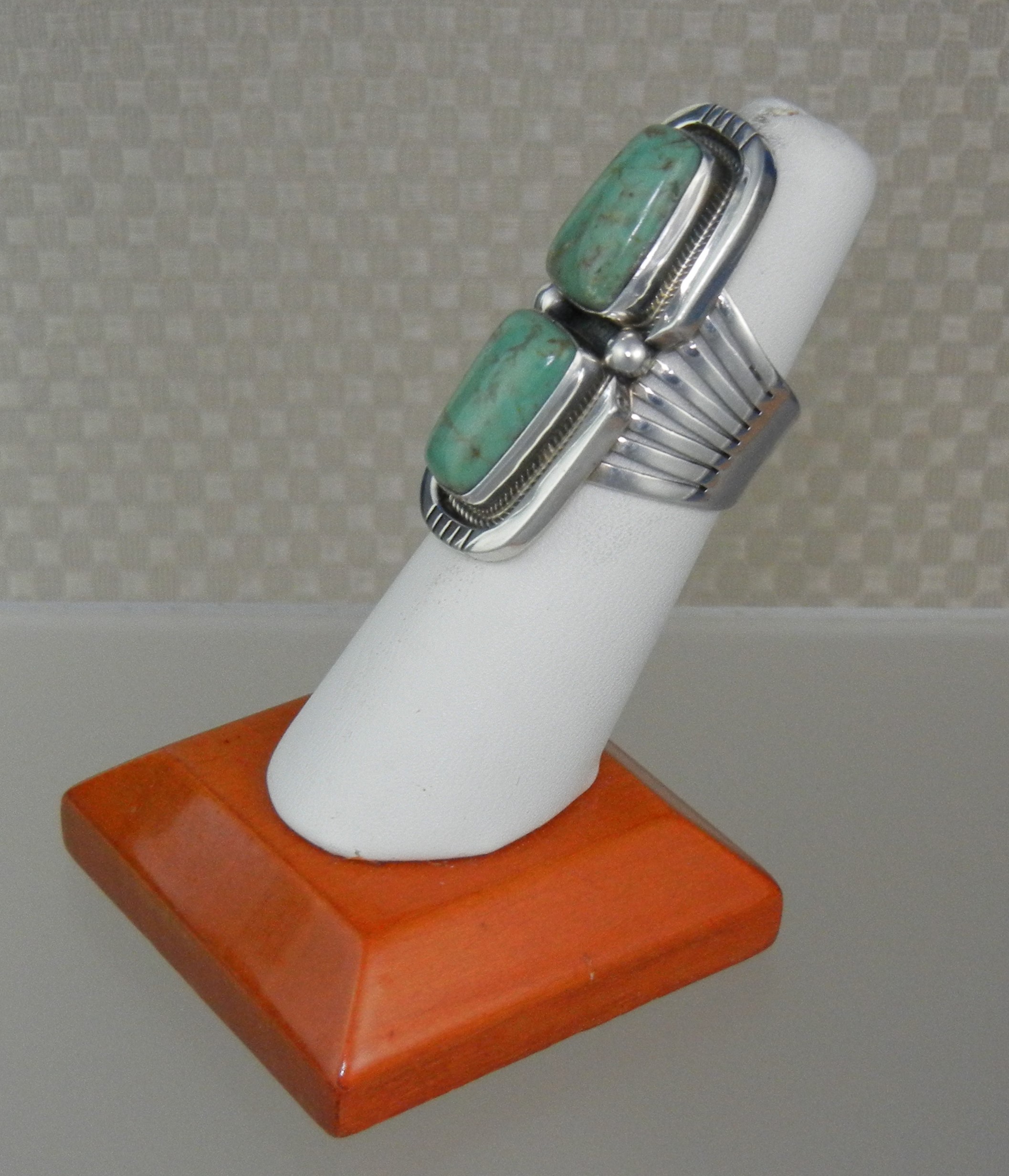 Navajo Sterling Silver Kingman Turquoise Paul Livingsto