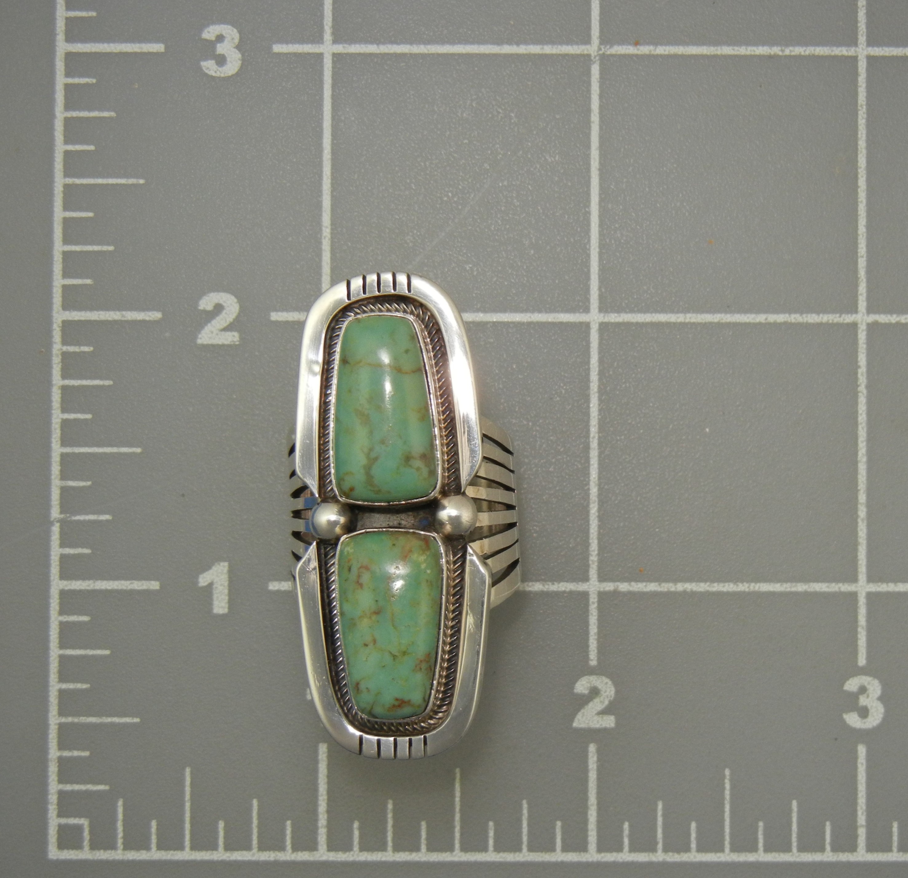 Navajo Sterling Silver Kingman Turquoise Paul Livingsto