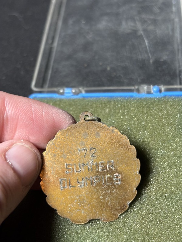 Vintage 1972 Munich Summer Olympics Bronze Medal - Runner Design