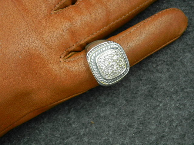 David Yurman Diamond Sterling Silver Ring