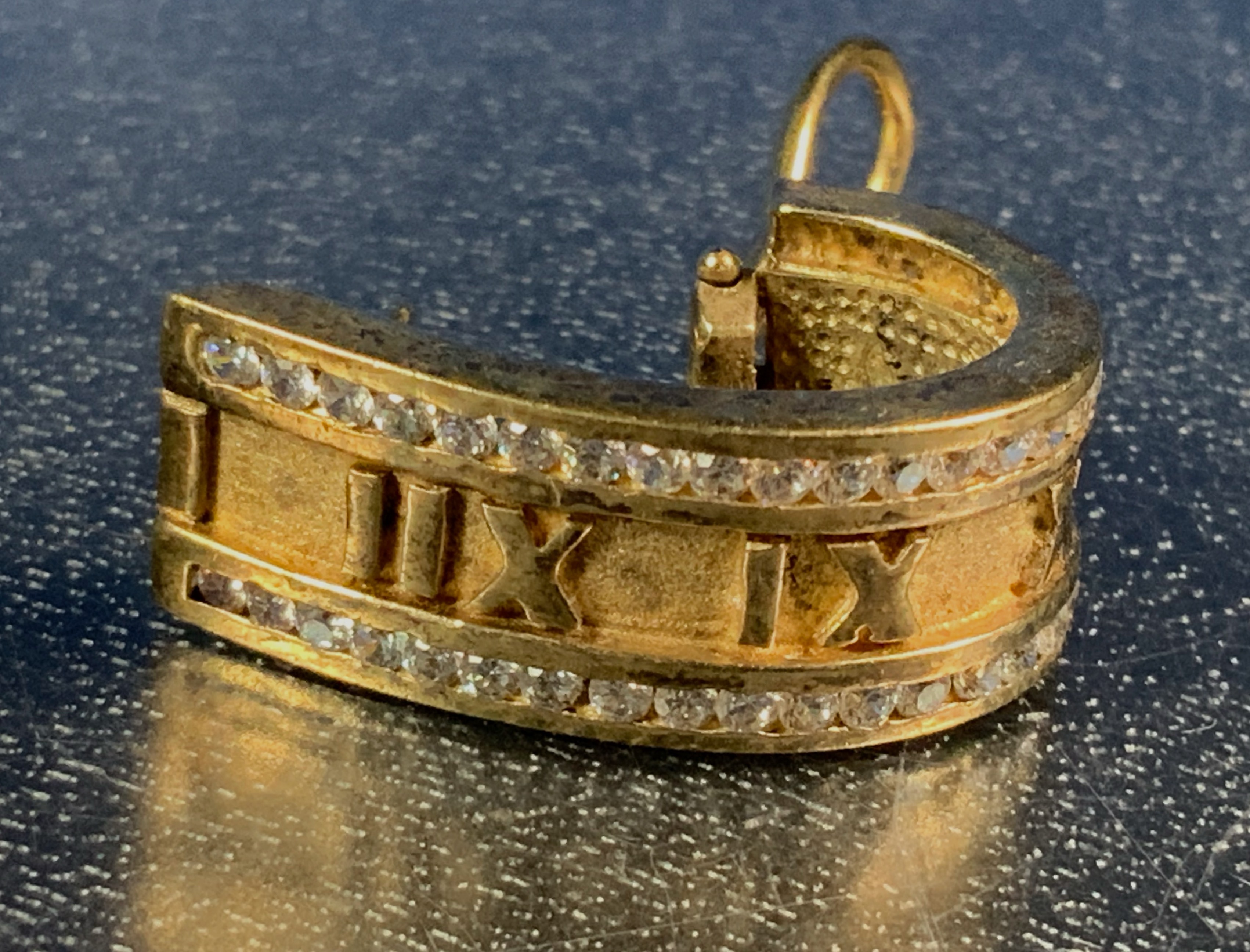 Atlas Roman Numerals Gold over Sterling Silver Omega Cl