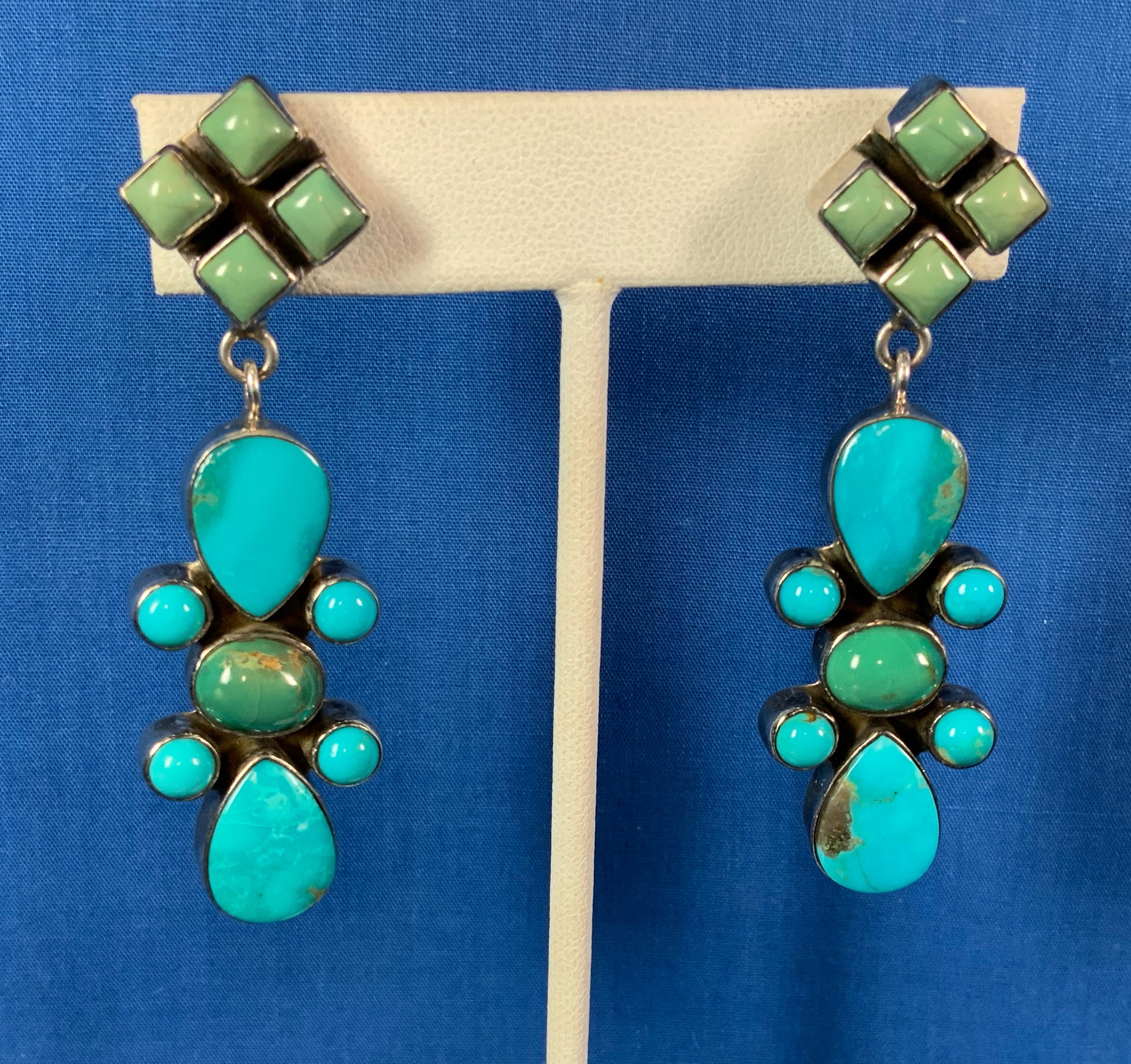 Dan Dodson Sleeping Beauty/Kingman Turquoise Post Earri