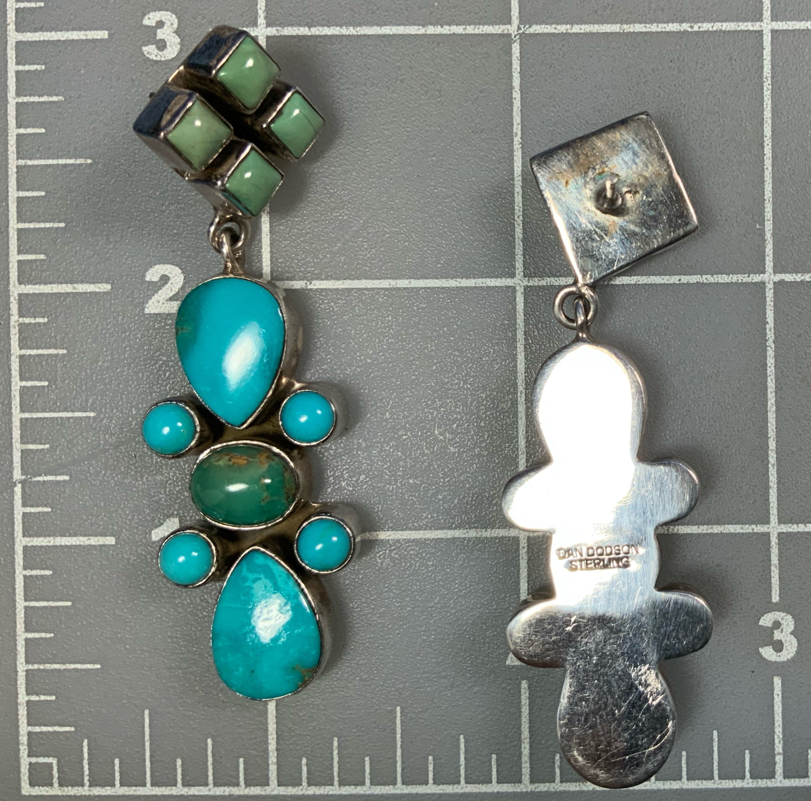 Dan Dodson Sleeping Beauty/Kingman Turquoise Post Earri
