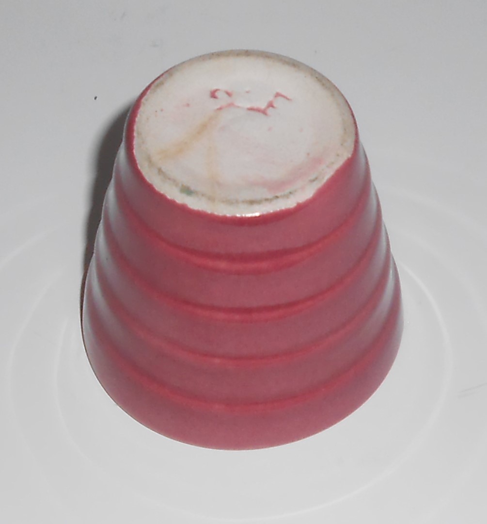 Metlox Pottery Poppy Trail Early 2-F Dusty Rose Step Fl