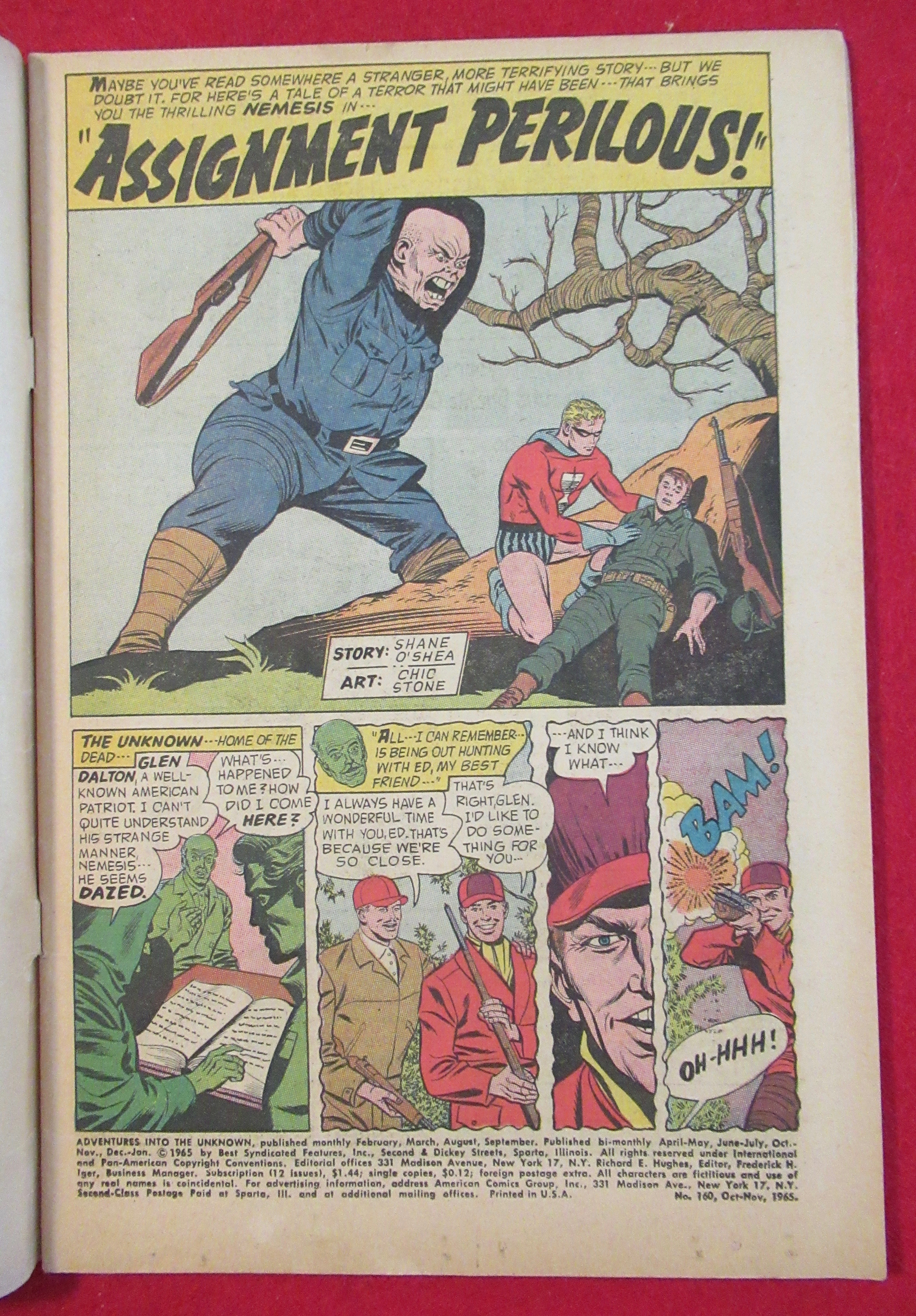 Adventures Into The Unknown Comic October 1965