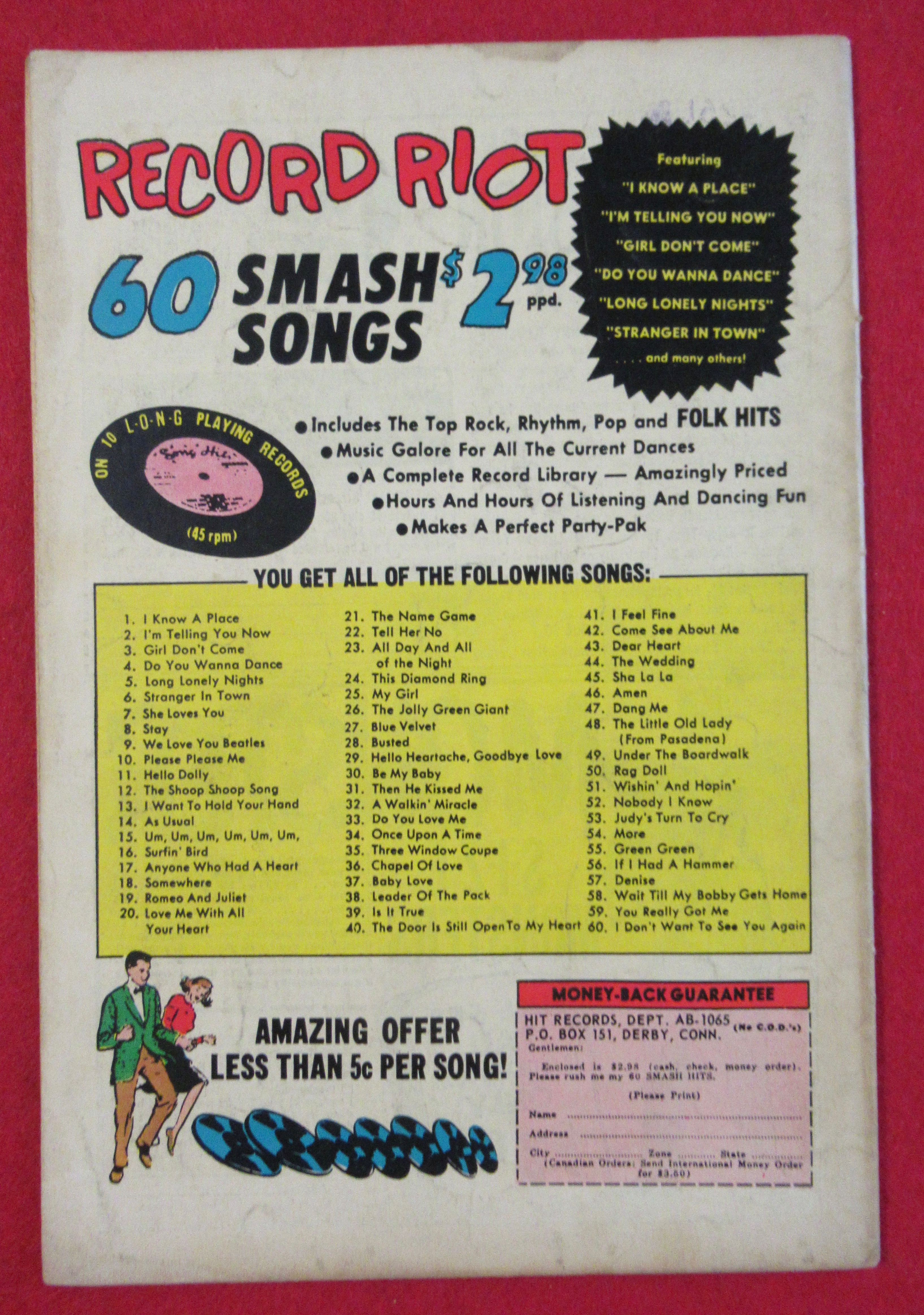 Adventures Into The Unknown Comic October 1965