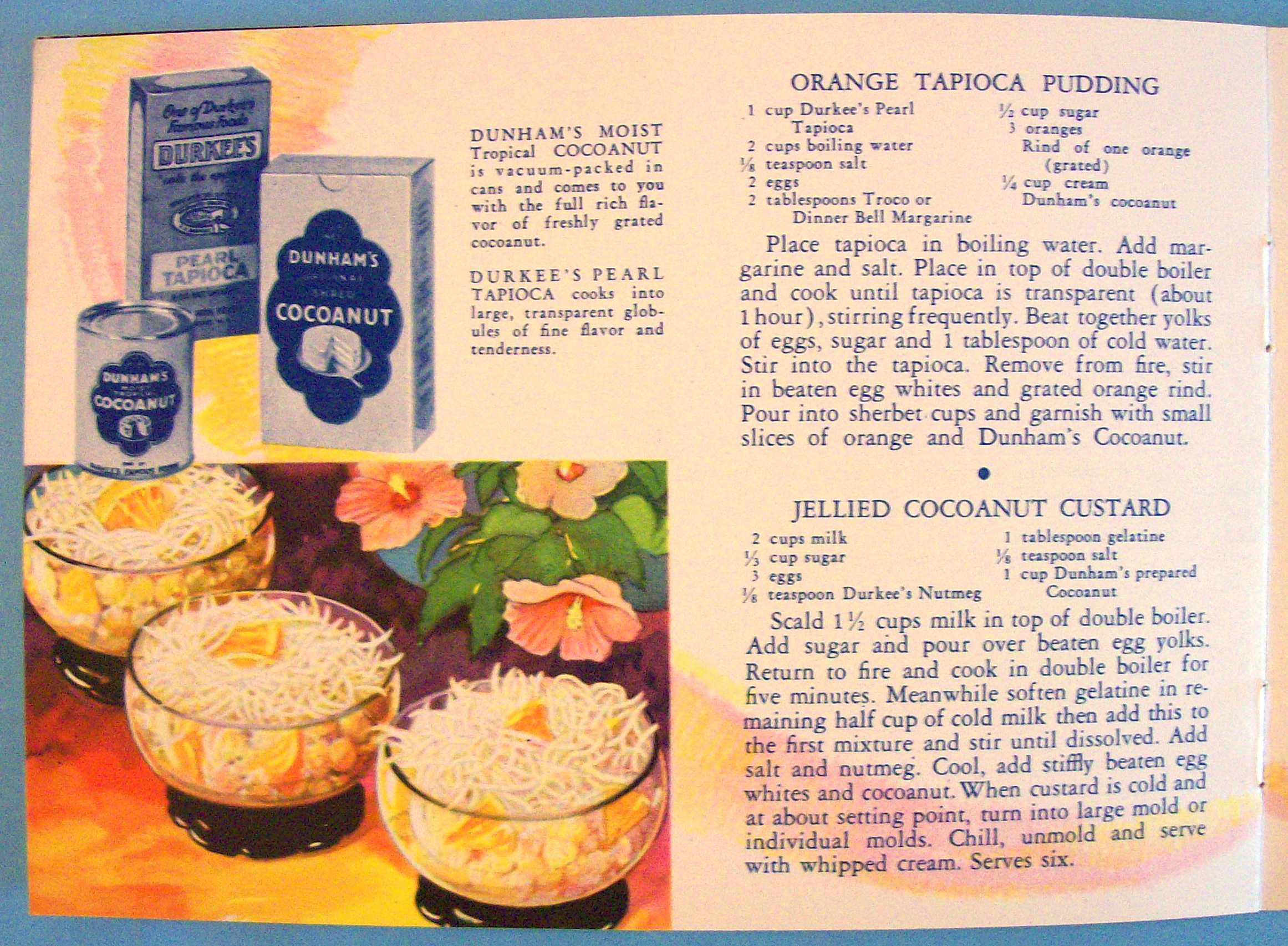 1933 Century Of Progress, Durkee Foods Recipe Booklet