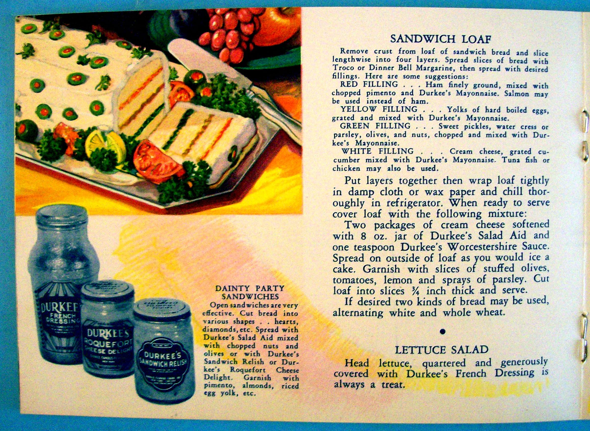 1933 Century Of Progress, Durkee Foods Recipe Booklet